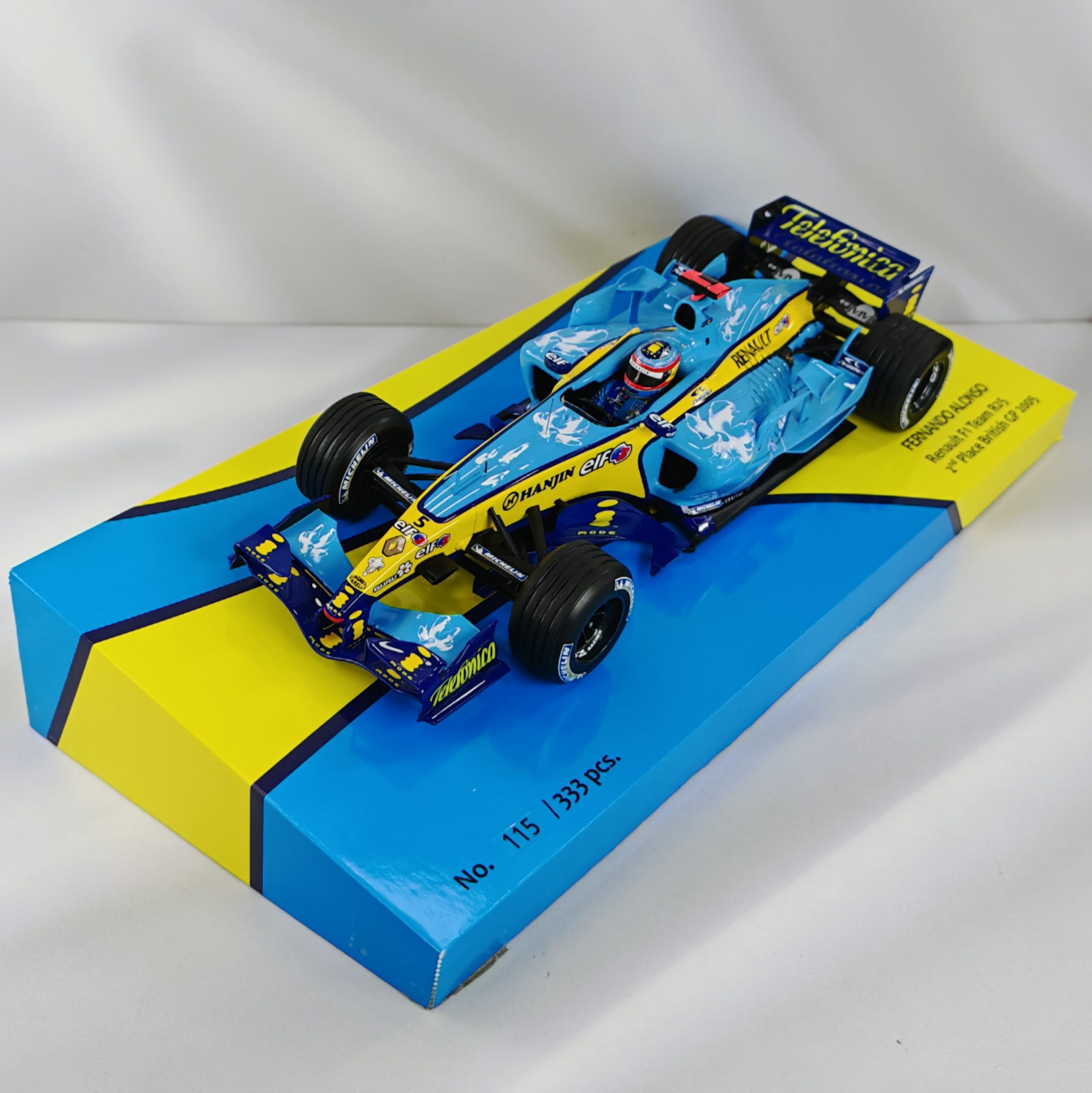 Renault R25 British GP 2005 #5 Fernando Alonso Minichamps 1:18