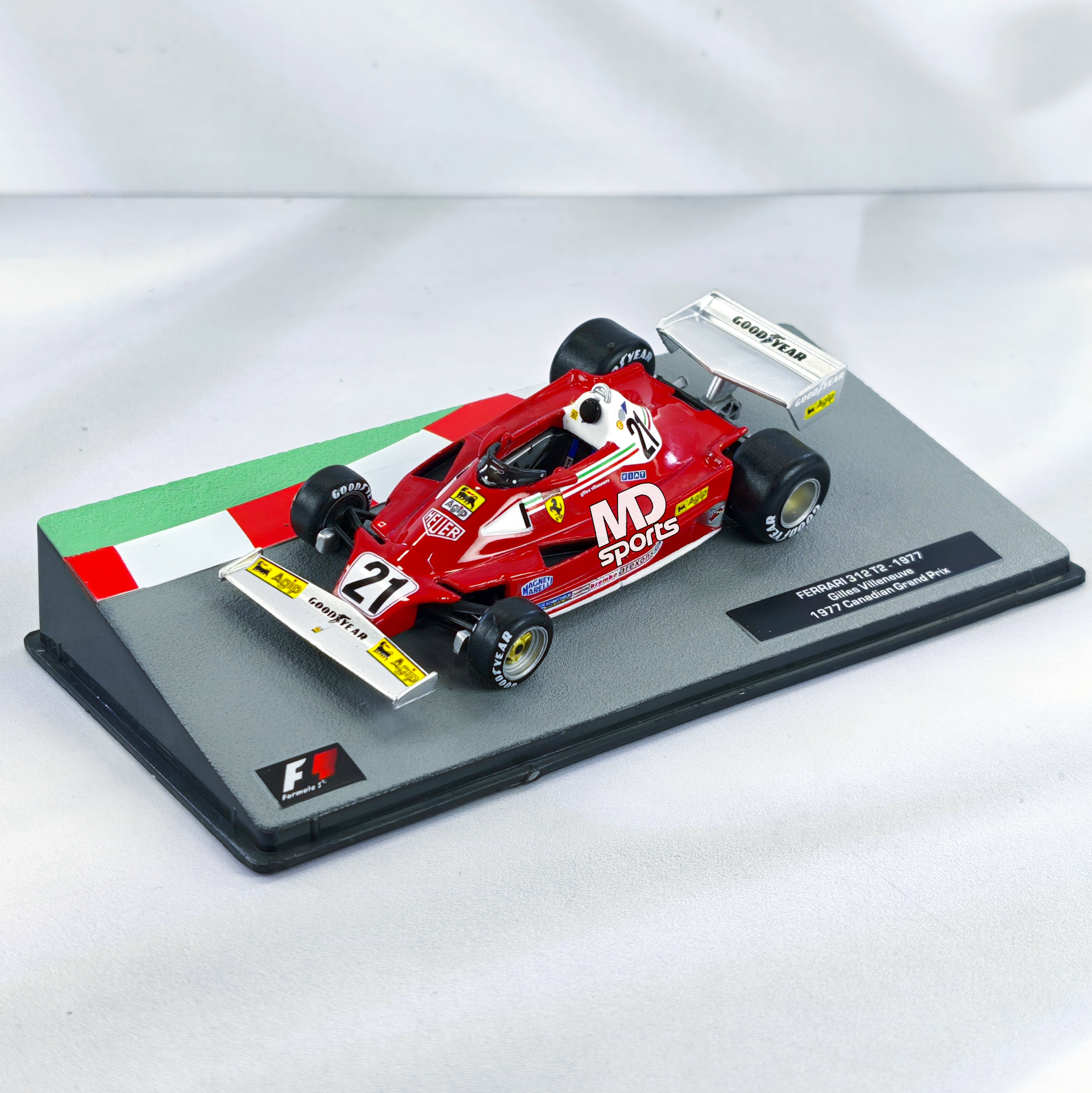 Ferrari 312 T2 1977 #21 Gilles Villeneuve Caja Acrilica Altaya 1:43