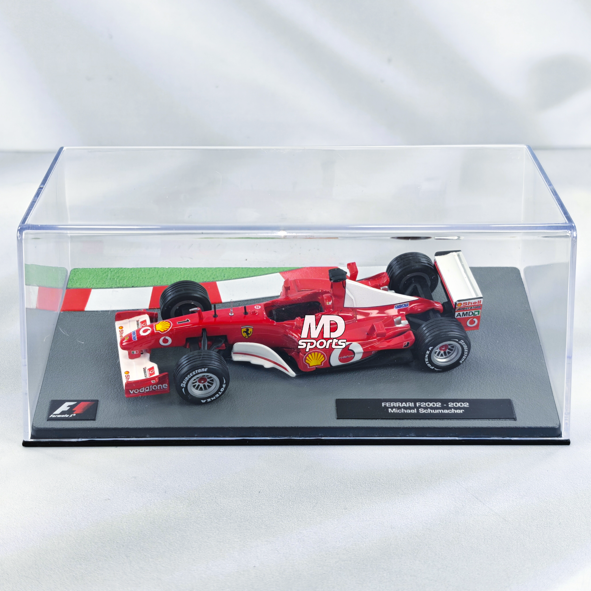 Ferrari F2002 #1 Michael Schumacher Caja Acrilica Altaya 1:43