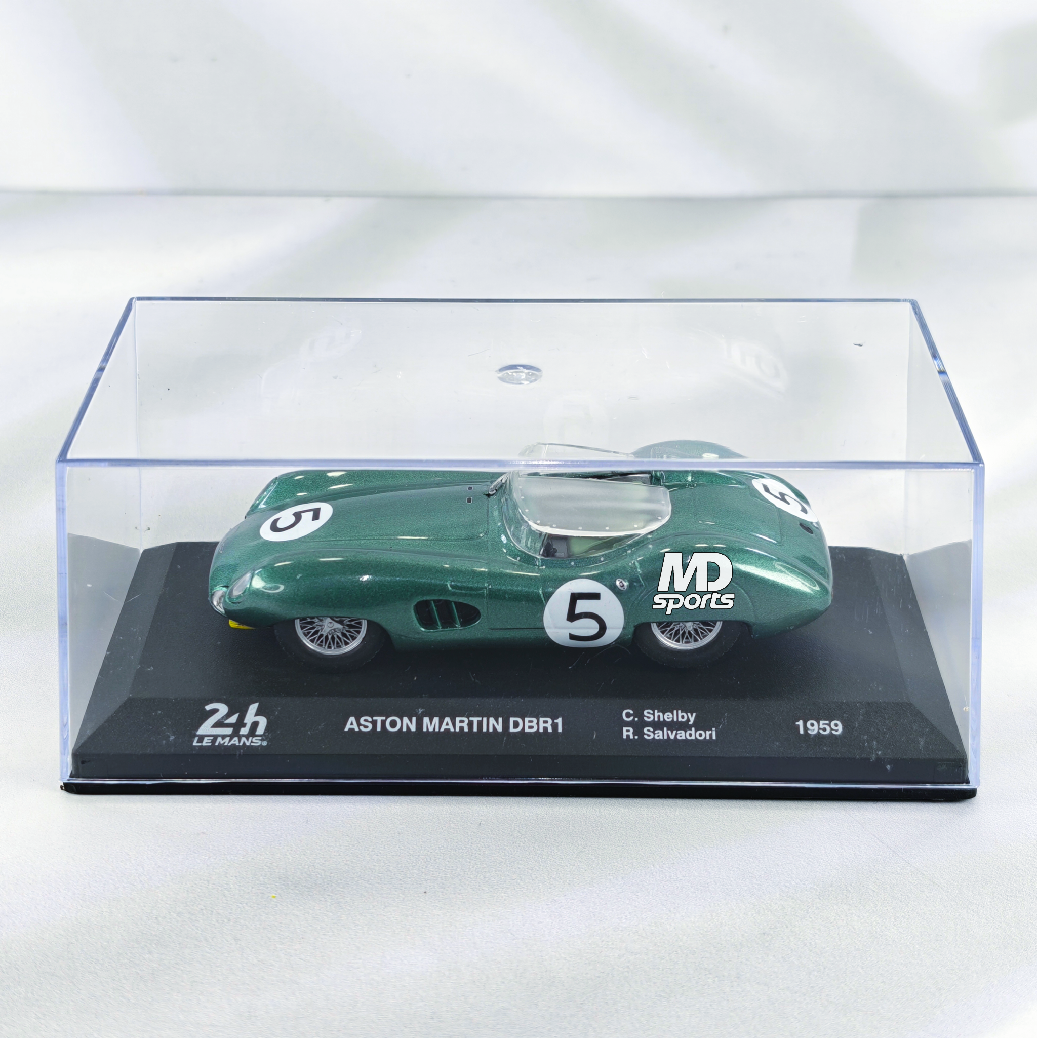 Aston Martin DBR1 LeMans 1959 #5 C.Shelby-R.Salvadori Caja Acrilica Altaya 1:43