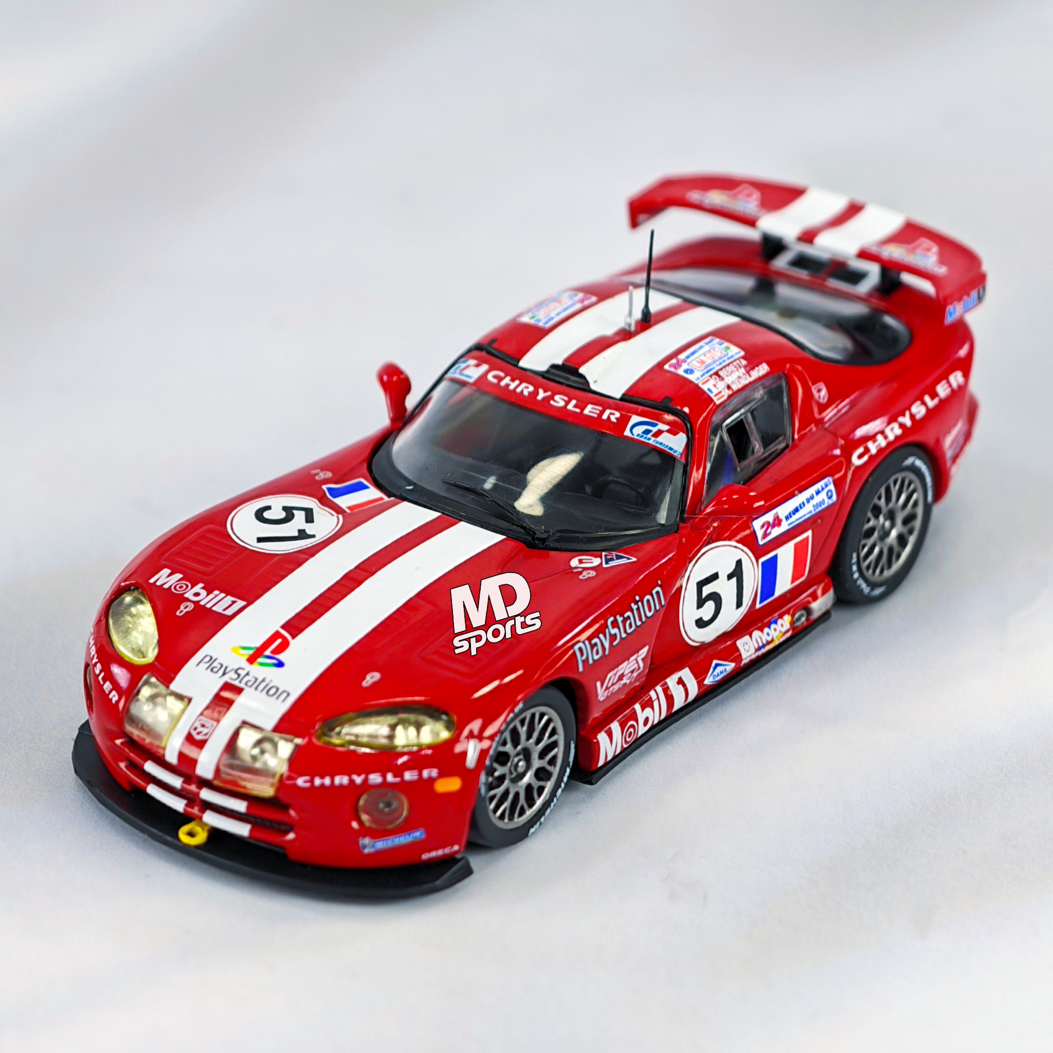 Chrysler Viper GTS-R LeMans 2000 #51 Dupuy-Beretta-Wendlinger Caja Acrilica Altaya 1:43 - Imagen 4