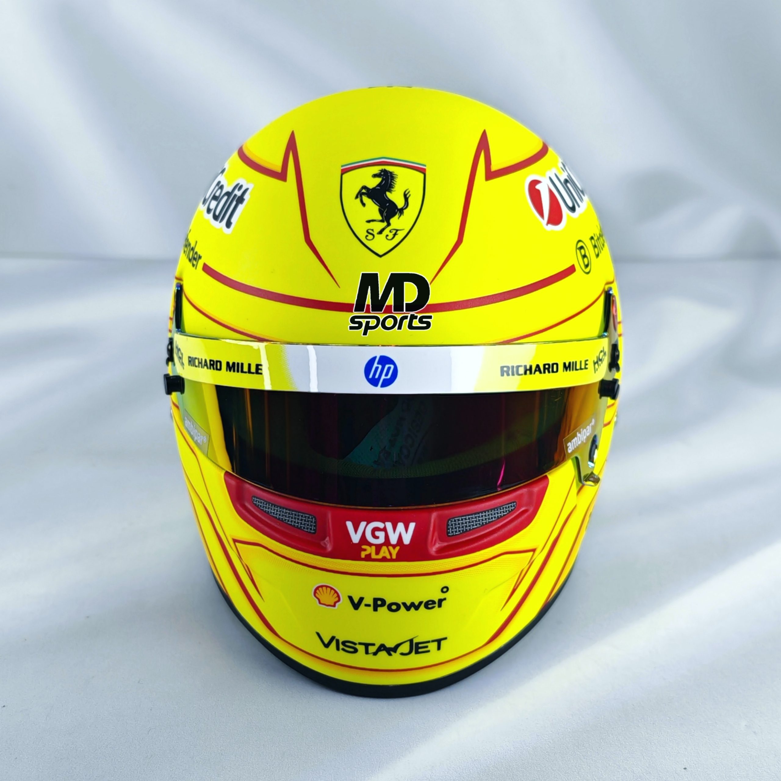 Casco Formula 1 Lewis Hamilton Ferrari 2025 BELL 1:2