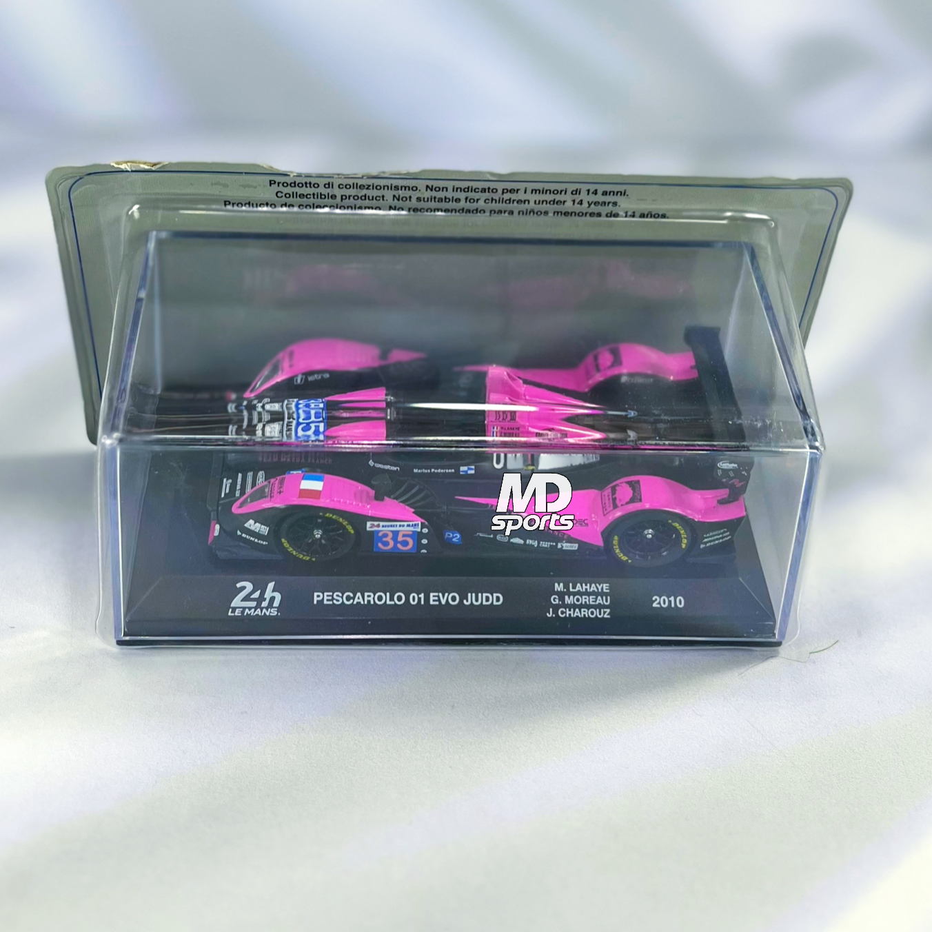 Pescarolo 01 Evo Judd LeMans 2010 #35 Caja Acrilica Edicola 1:43