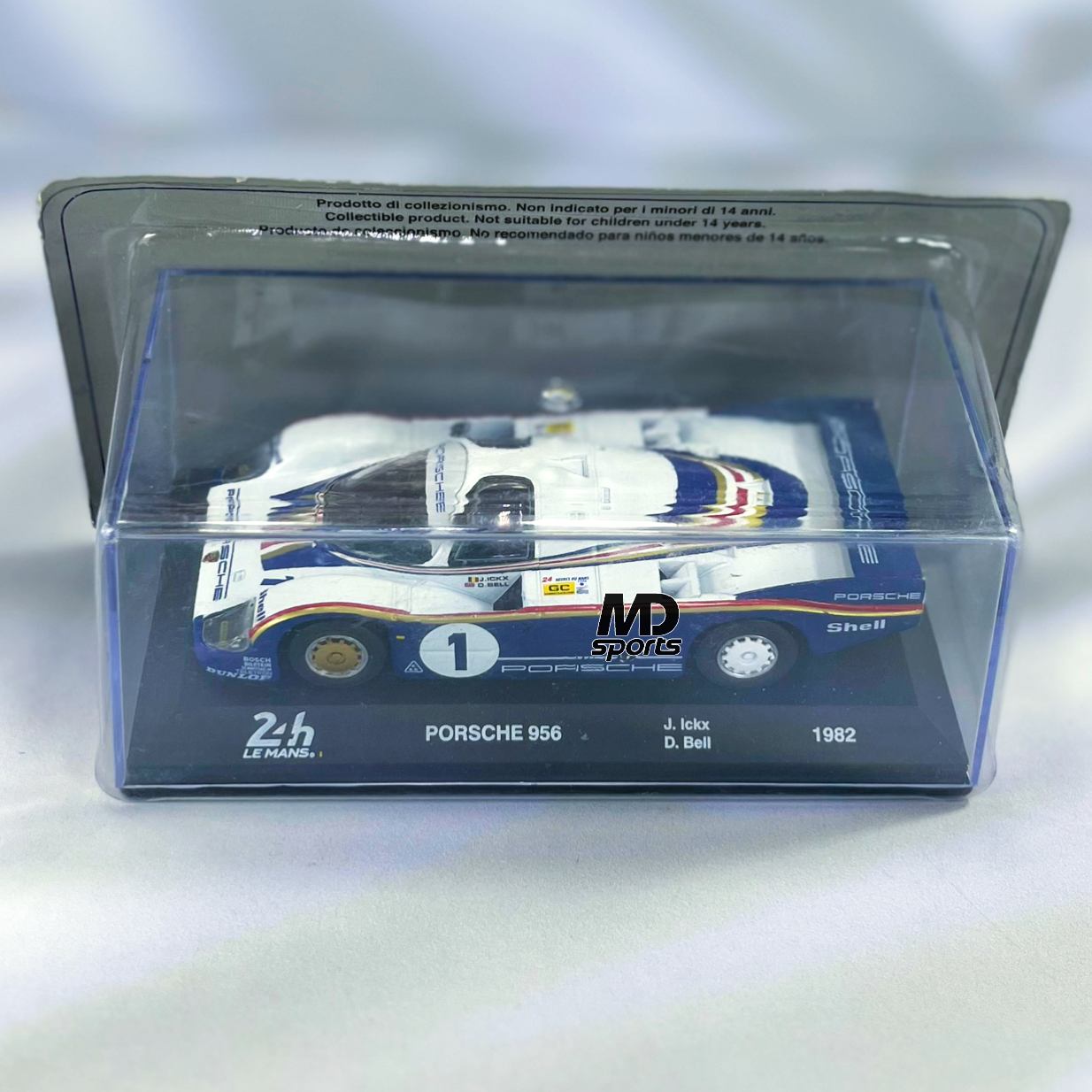 Porsche 956 LeMans 1982 #1 J.Ickx/ D.Bell Caja Acrilica Edicola 1:43