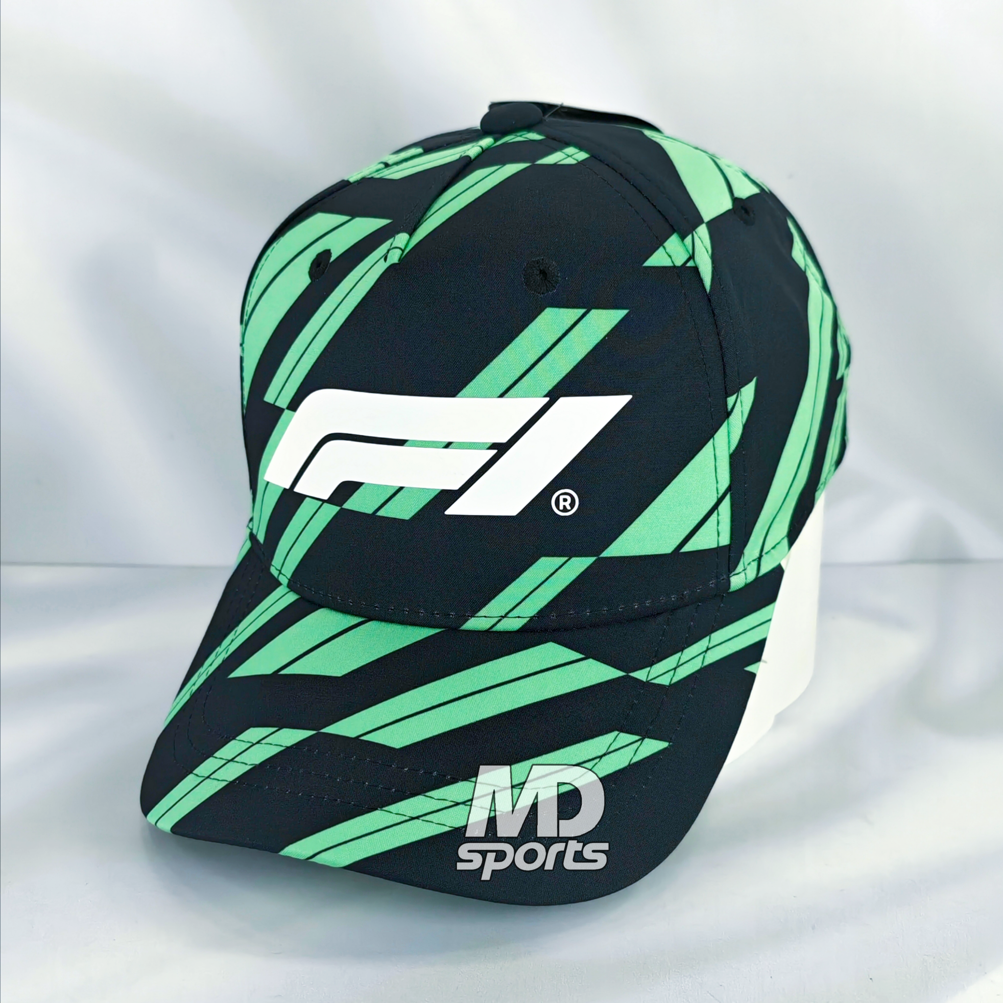Gorro STICHD Oficial Formula 1 Logotipo F1 Track Graphic 2026 Negro/Verde