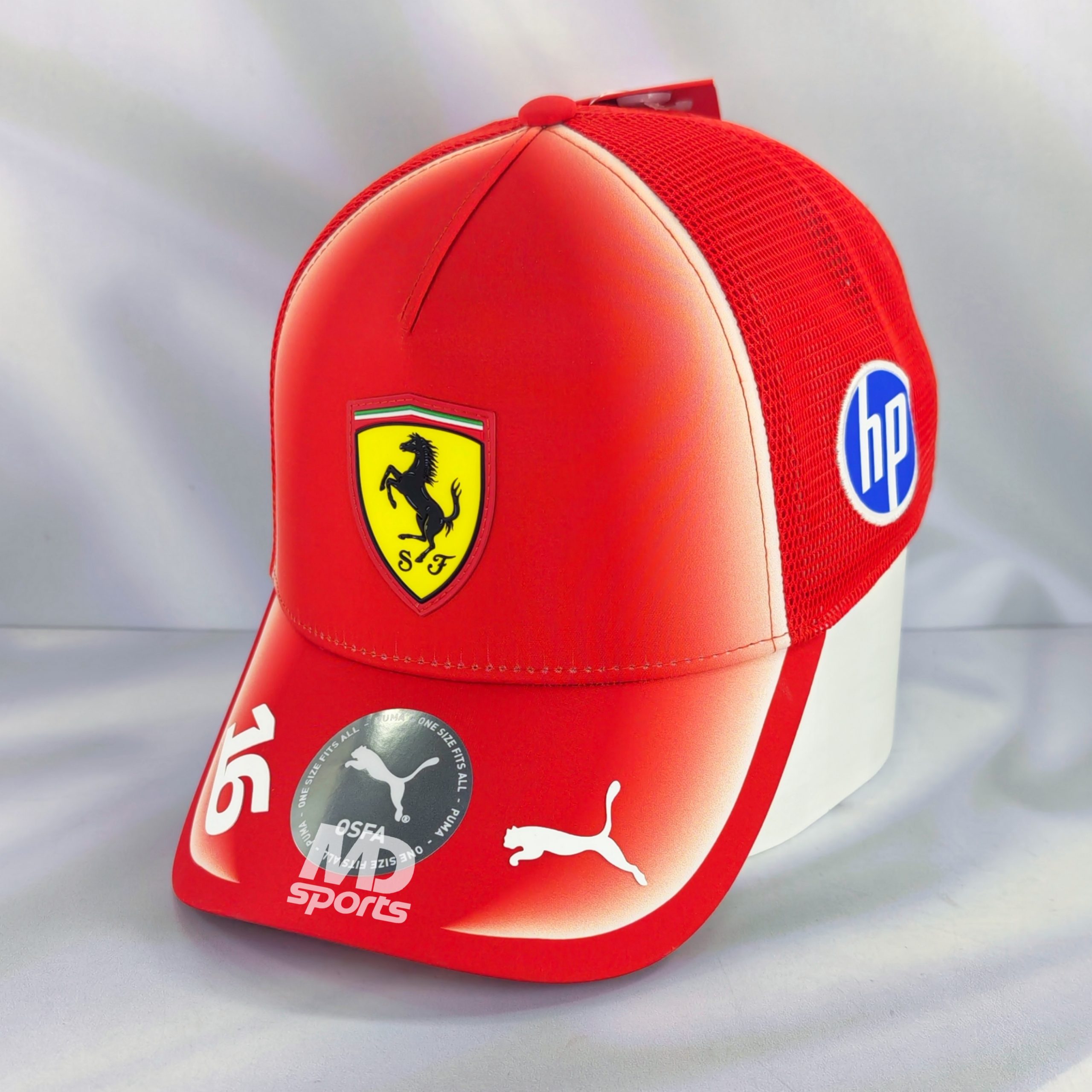 Gorro Puma Oficial Scuderia Ferrari HP Charles Leclerc 2026 Rojo