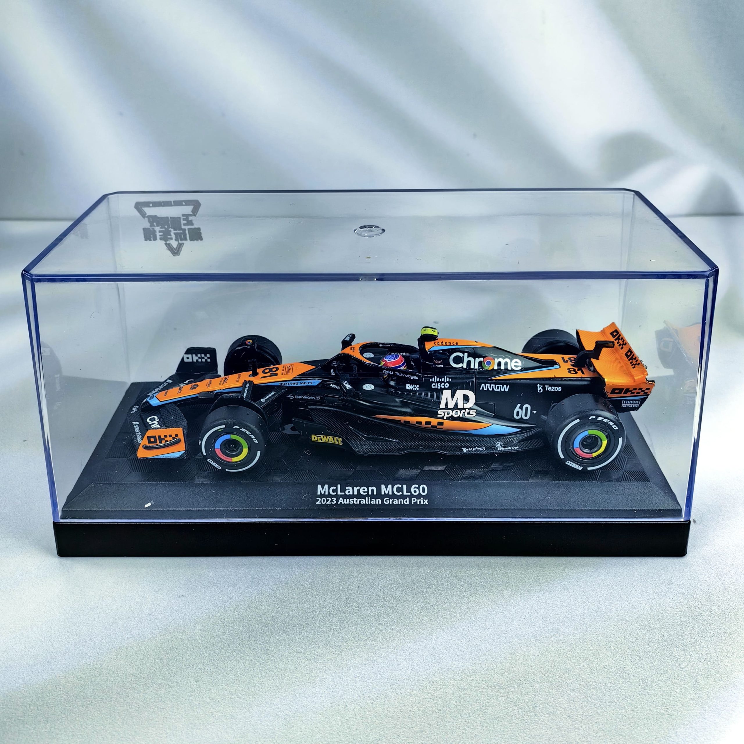 Mclaren MCL60 GP Australia 2023 #81 Oscar Piastri Caja Acrilica CCA 1:43