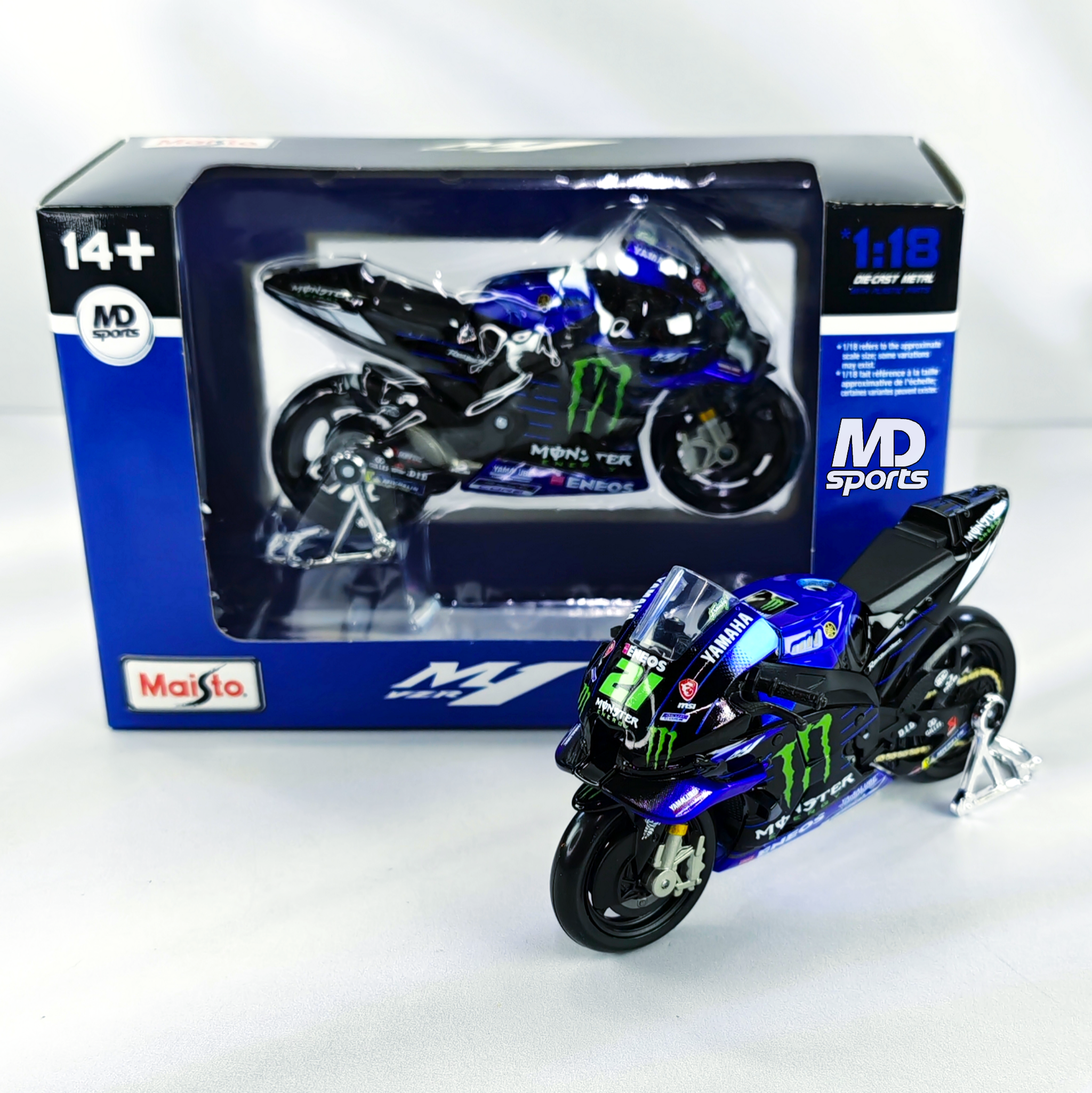 Moto GP Yamaha YZR-M1 2022 #21 Franco Morbidelli Maisto 1:18