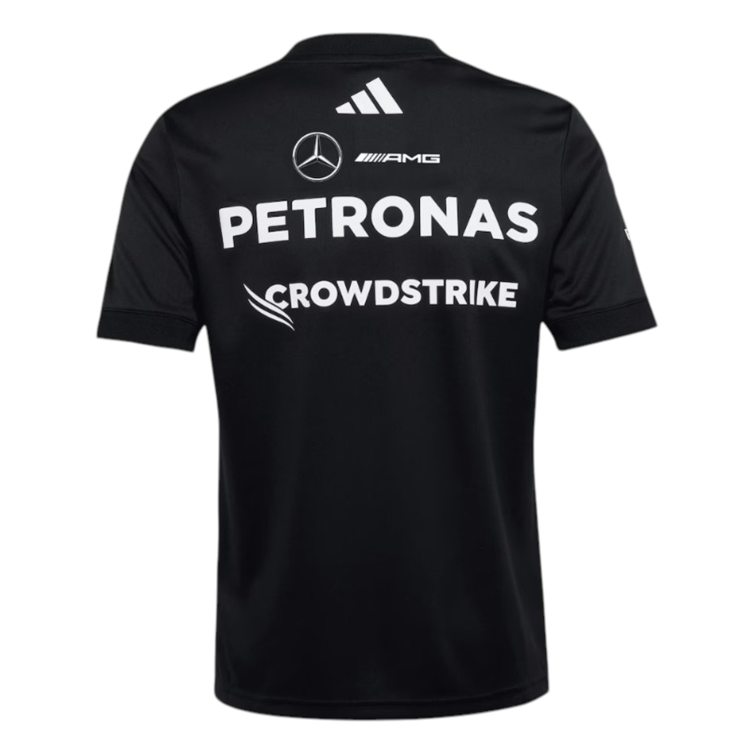 Polera ADIDAS Mercedes AMG Petronas Oficial 2025 Negra - Imagen 2