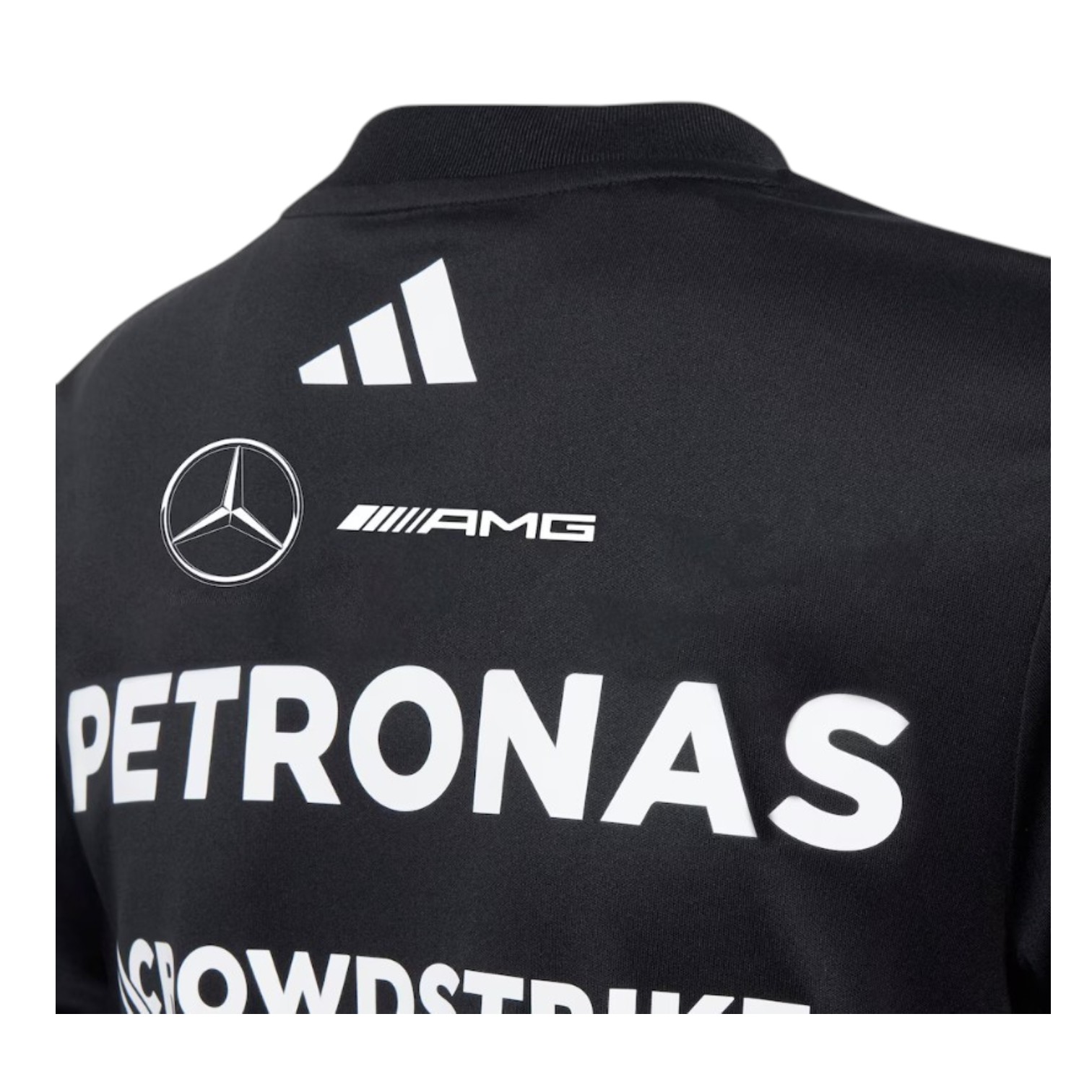 Polera ADIDAS Mercedes AMG Petronas Oficial 2025 Negra - Imagen 4