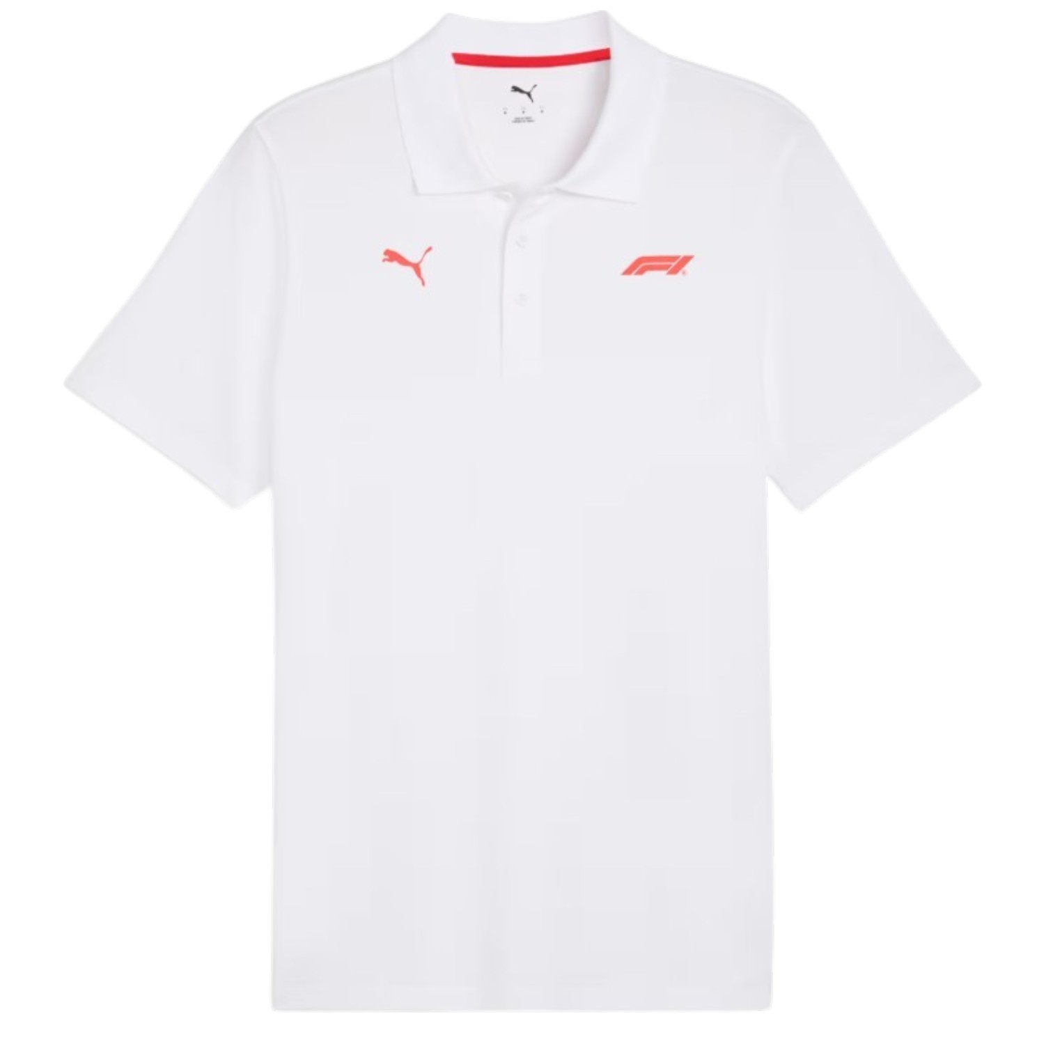 Polera Polo PUMA Formula 1 Essentials Oficial 2026 Blanco