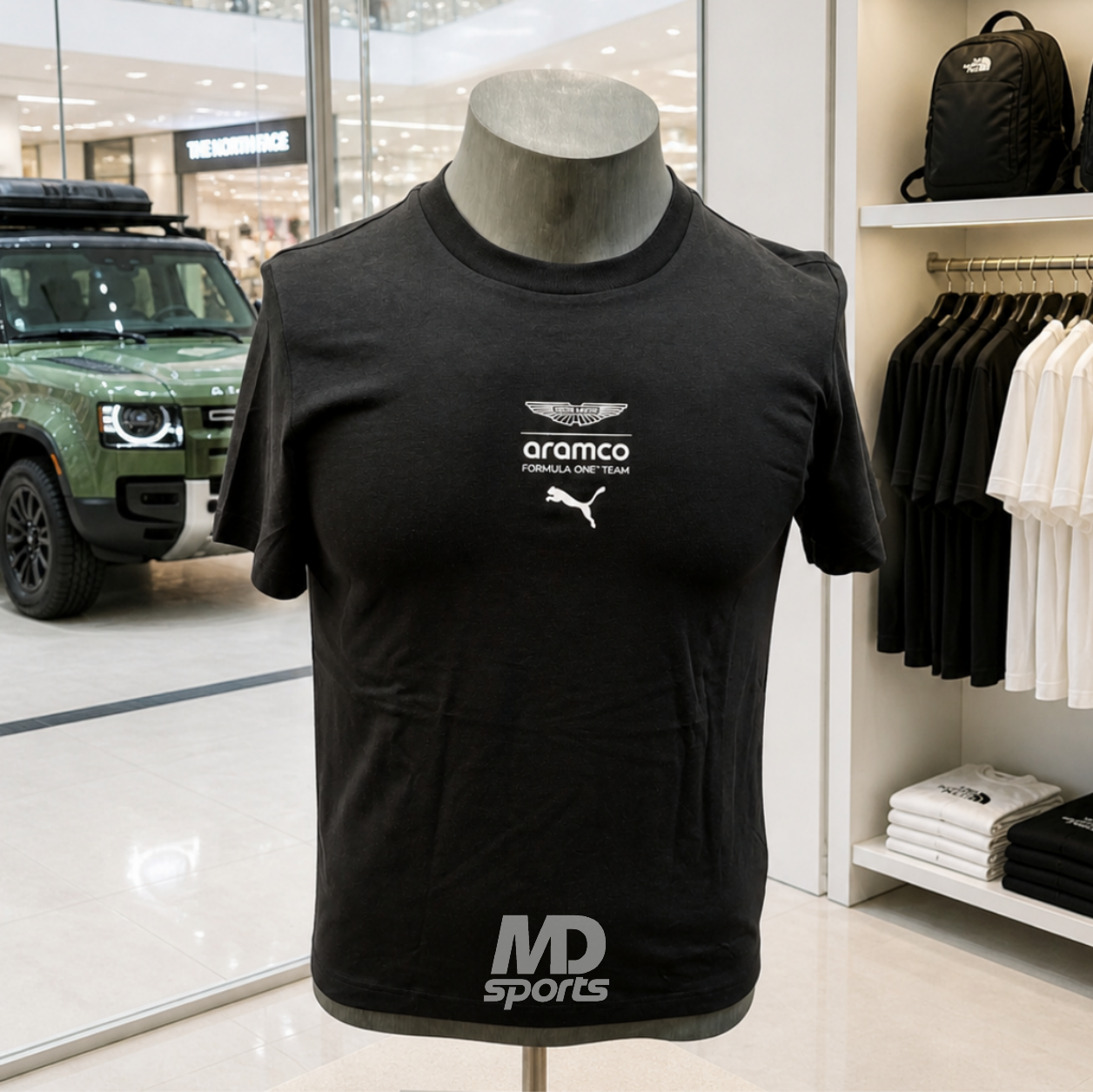 Polera PUMA Aston Martin Racing Oficial 2026 Fanwear Negra