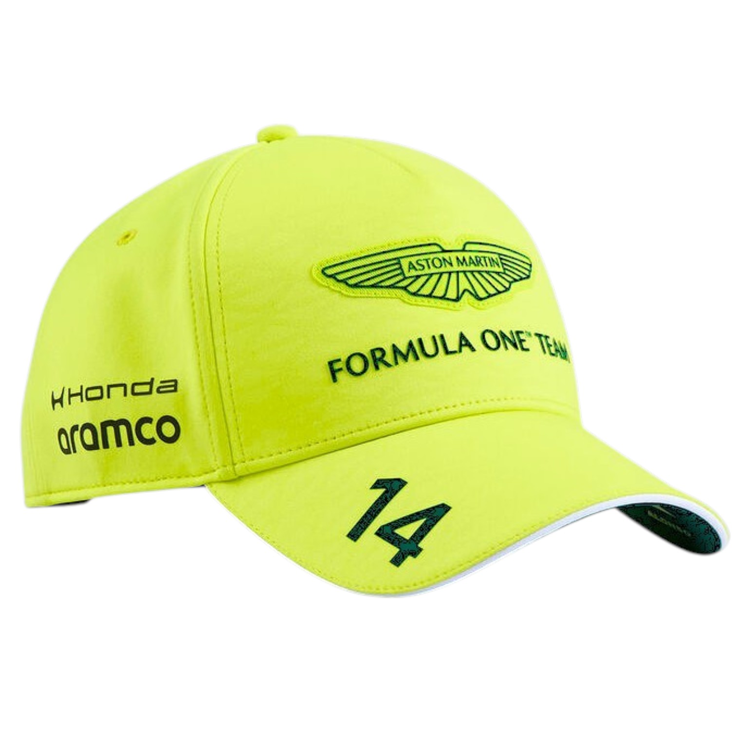 Gorro PUMA Oficial Aston Martin Fernando Alonso 2026 Verde Lima
