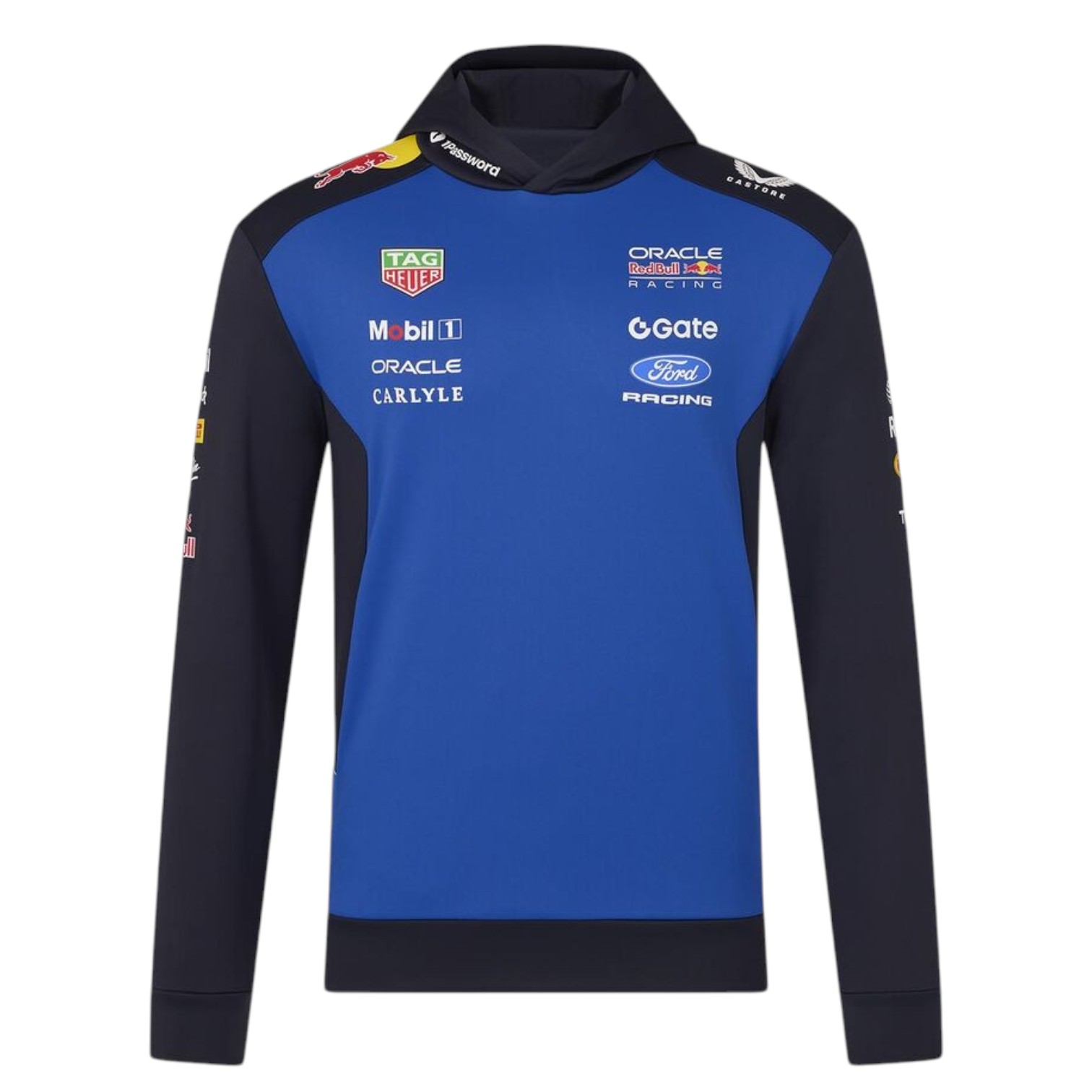 Poleron CASTORE Oficial Oracle RedBull Racing Ford Team 2026 Azul