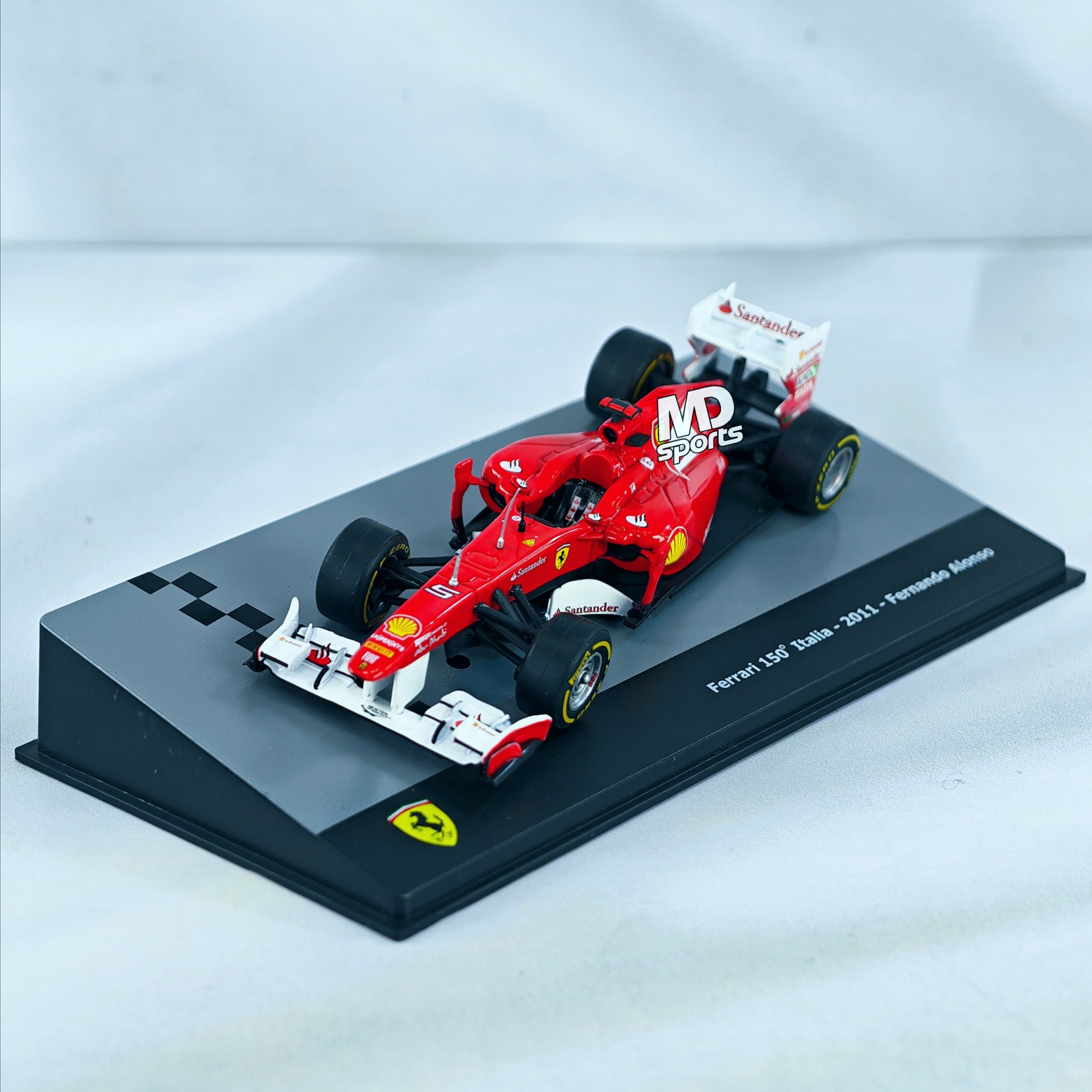 Ferrari F150 Italia 2011 #5 Fernando Alonso Caja Acrilica IXO 1:43