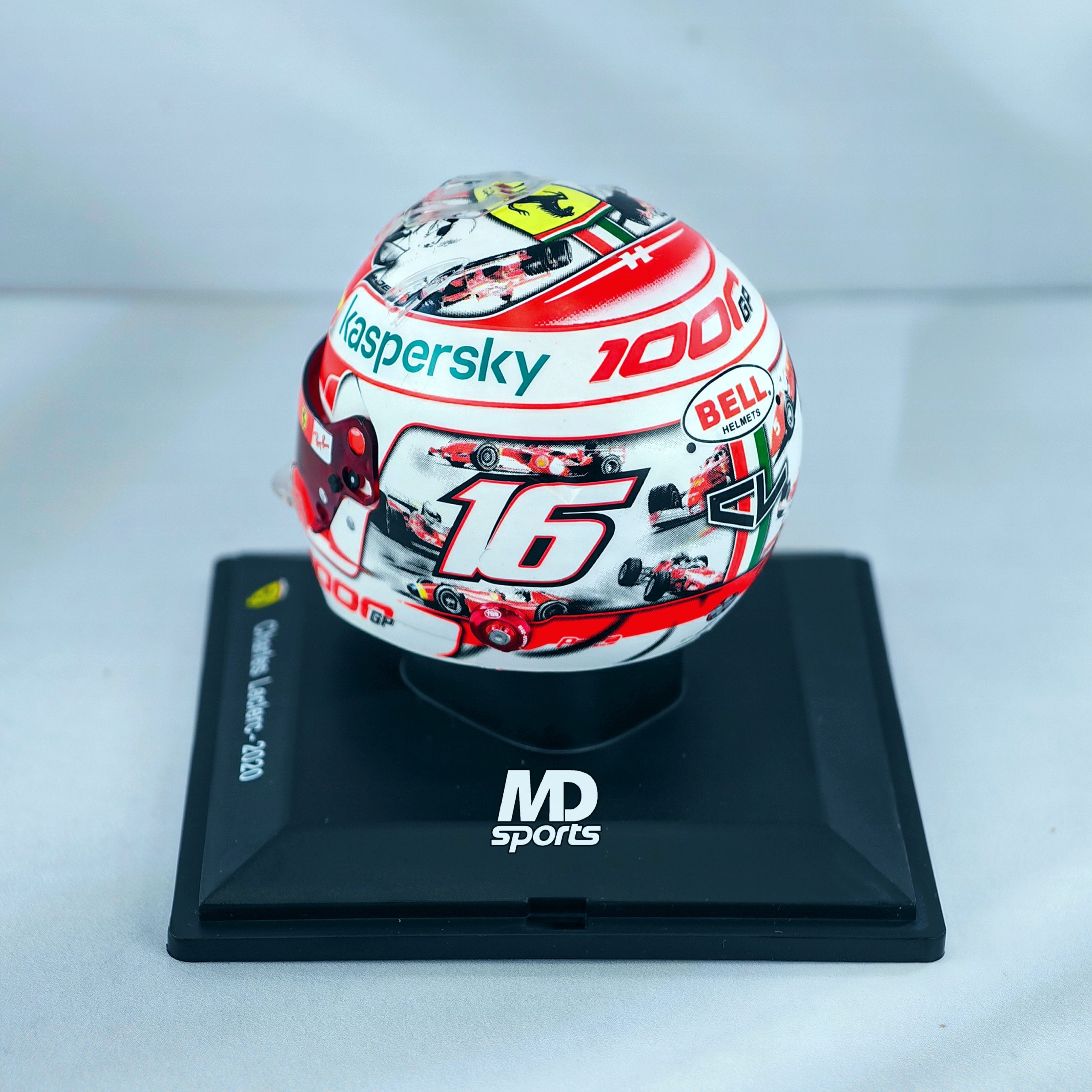 Casco Formula 1 Charles Leclerc Ferrari GP Mugello 2020 Spark 1:5 - Imagen 3