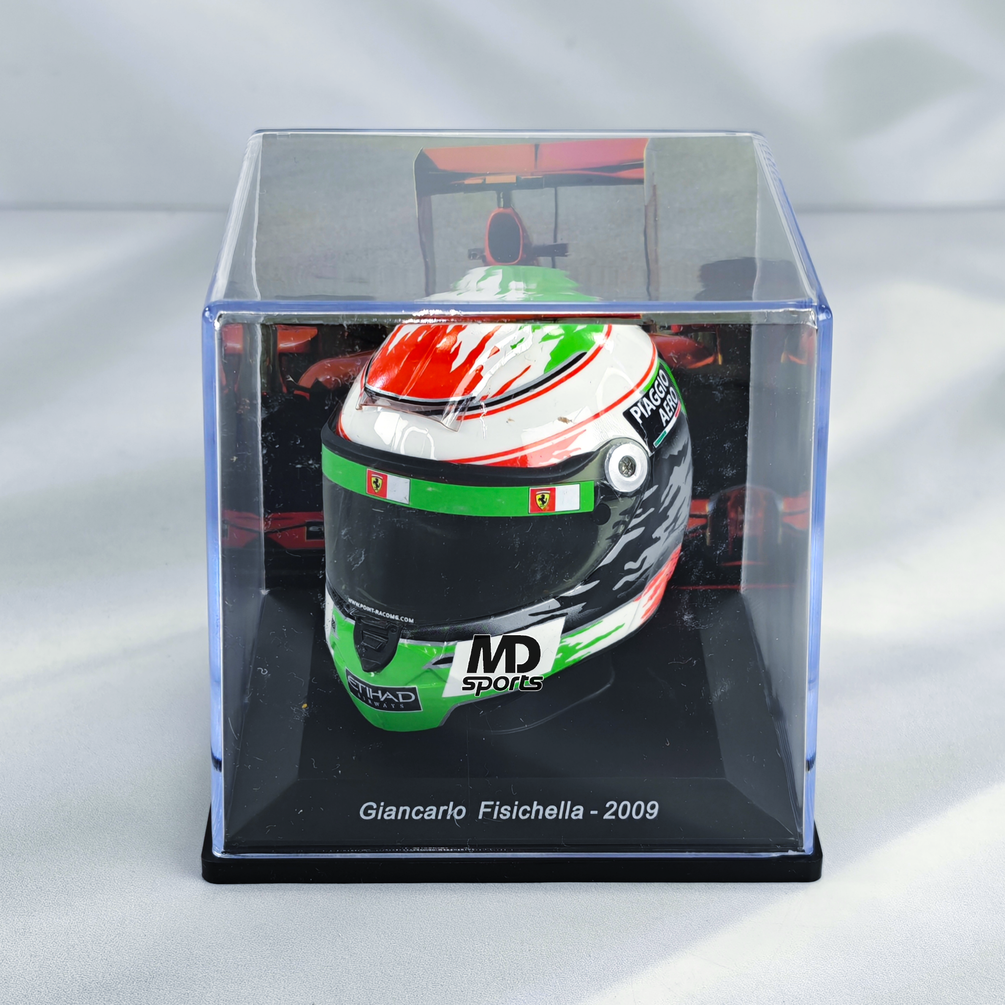 Casco Formula 1 Giancarlo Fisichella Ferrari 2009 Spark 1:5