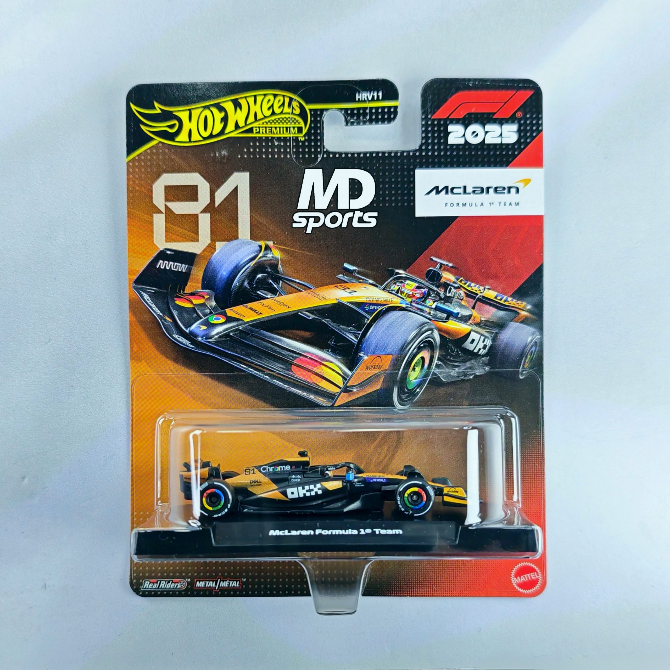 McLaren MCL39 2025 #81 Oscar Piastri HotWheels Premium 1:64