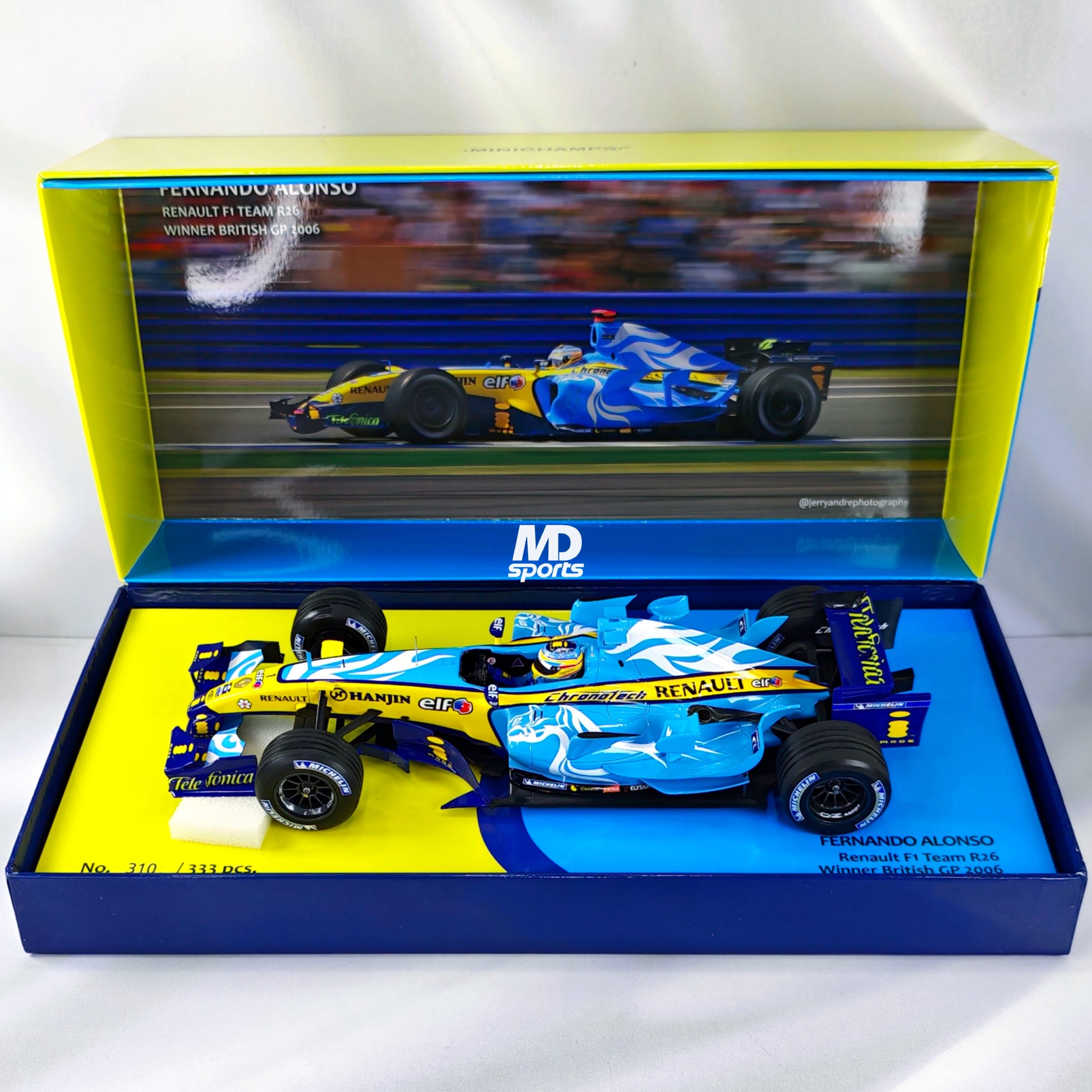 Renault R26 British GP 2006 #1 Fernando Alonso Minichamps 1:18