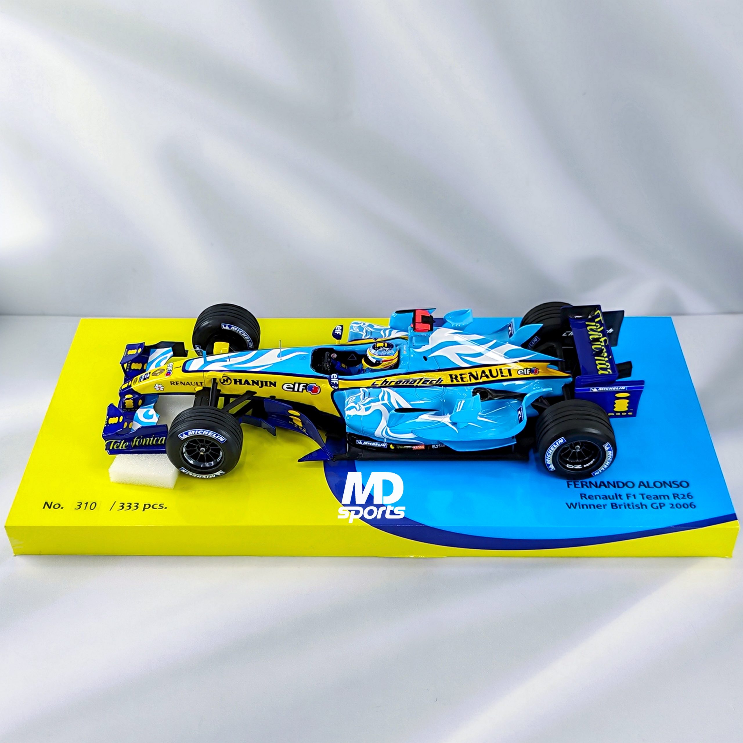Renault R26 British GP 2006 #1 Fernando Alonso Minichamps 1:18 - Imagen 3