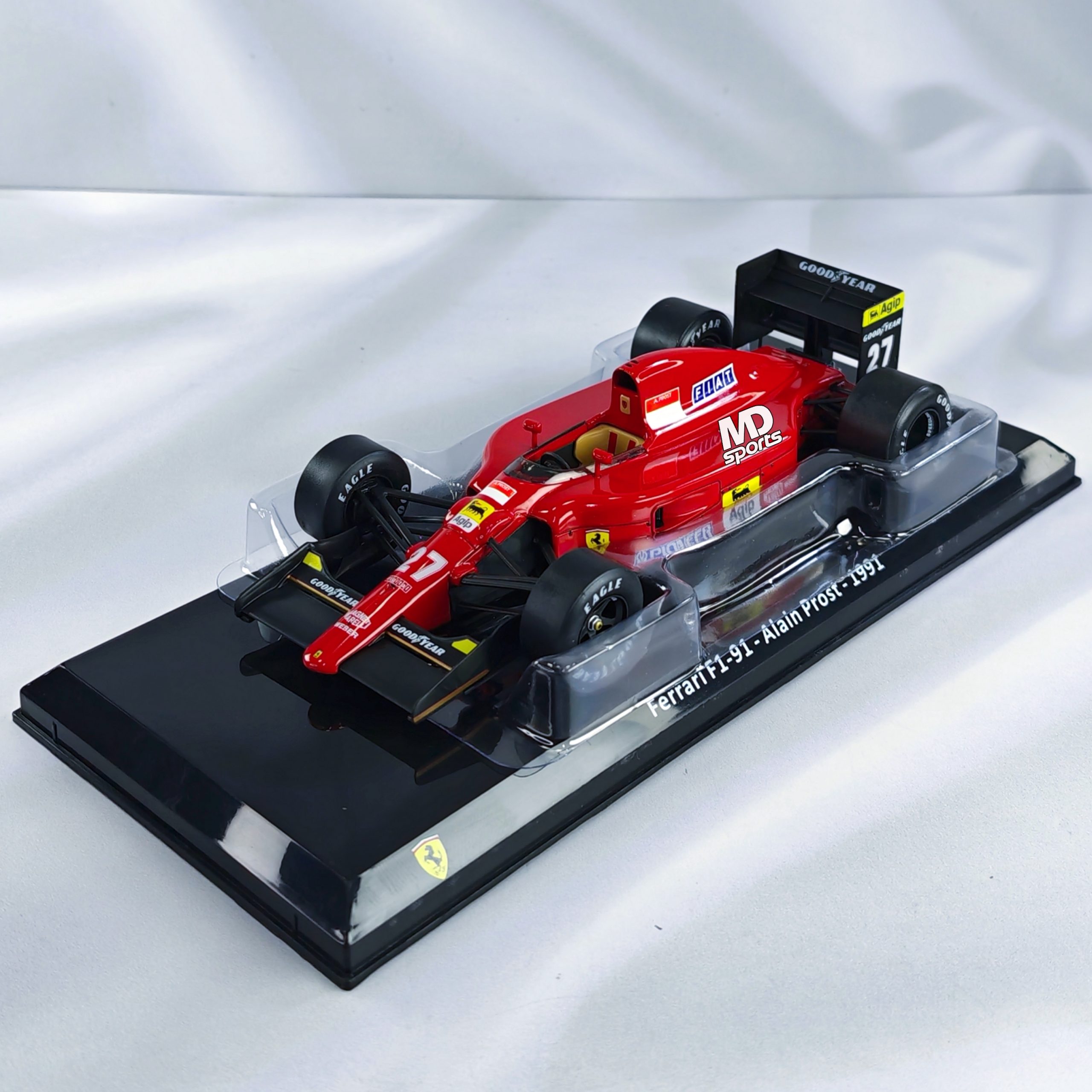 Ferrari F1-91 1991 #27 Alain Prost Caja Acrilica Premium Collect 1:24