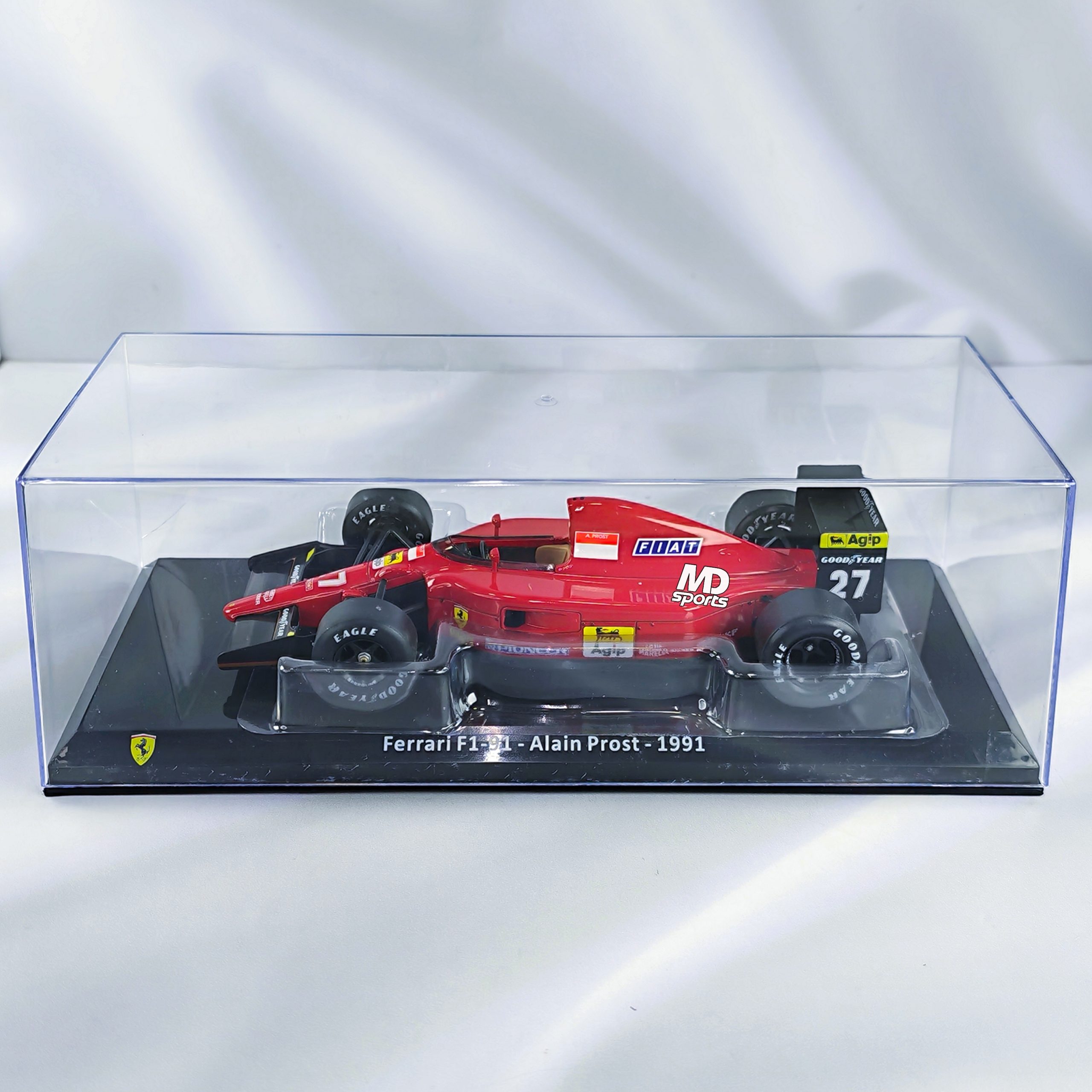 Ferrari F1-91 1991 #27 Alain Prost Caja Acrilica Premium Collect 1:24