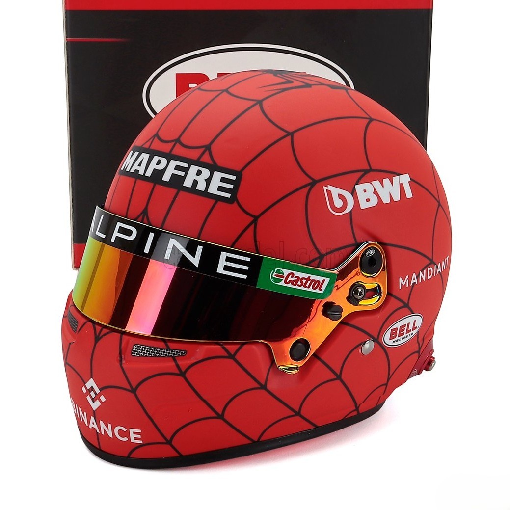 Casco Formula 1 Esteban Ocon GP Austin Spider Man 2022 Bell 1:2