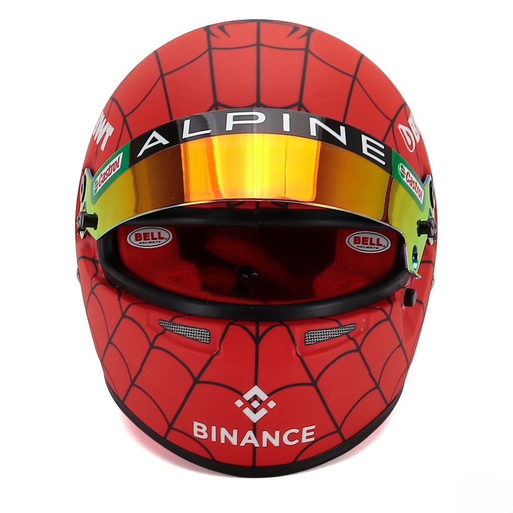 Casco Formula 1 Esteban Ocon GP Austin Spider Man 2022 Bell 1:2