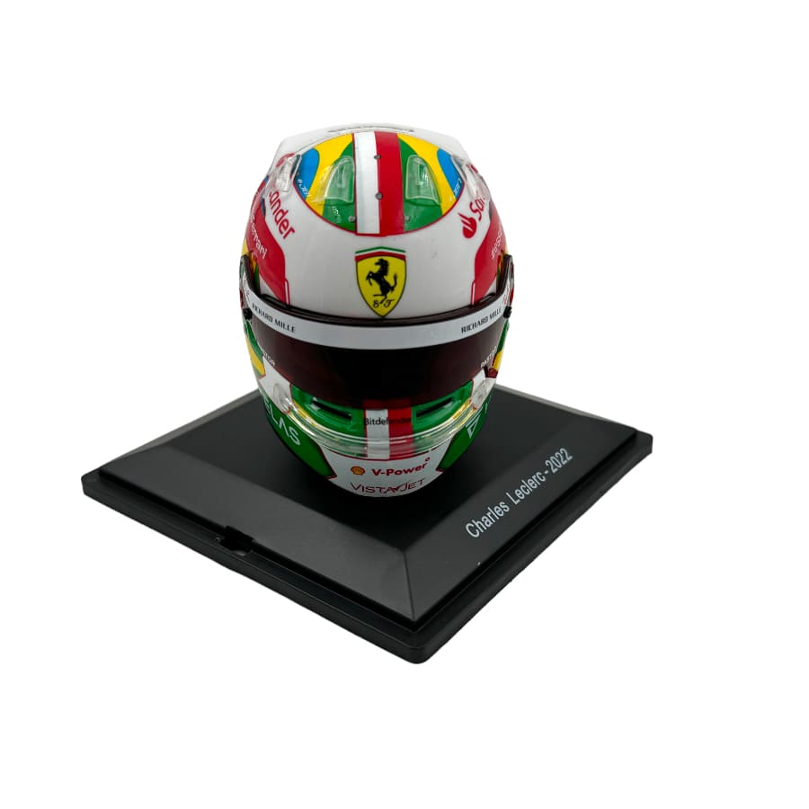 Casco Formula 1 Charles Leclerc Ferrari GP Brasil 2022 Spark 1:5