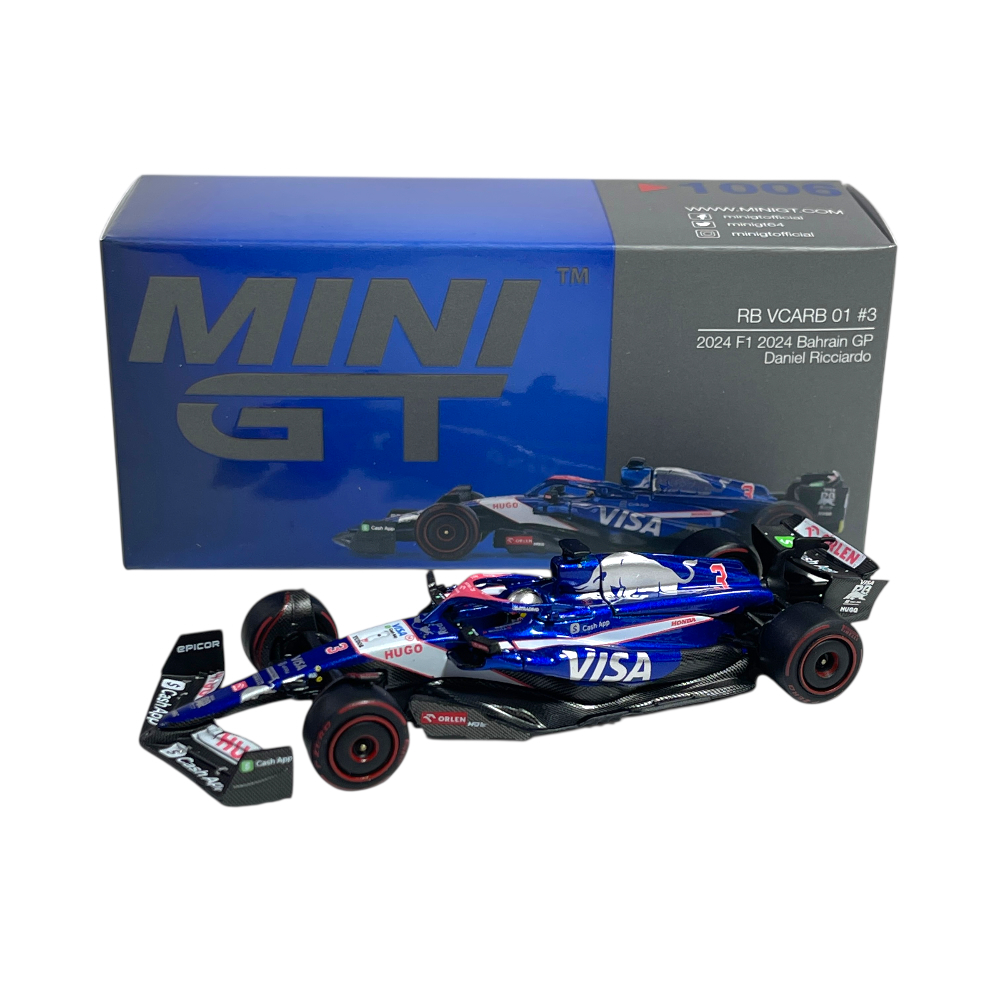 Visa Cash App RB VCARB 01 GP Bahrain 2024 #3 Daniel Ricciardo MiniGT 1:64
