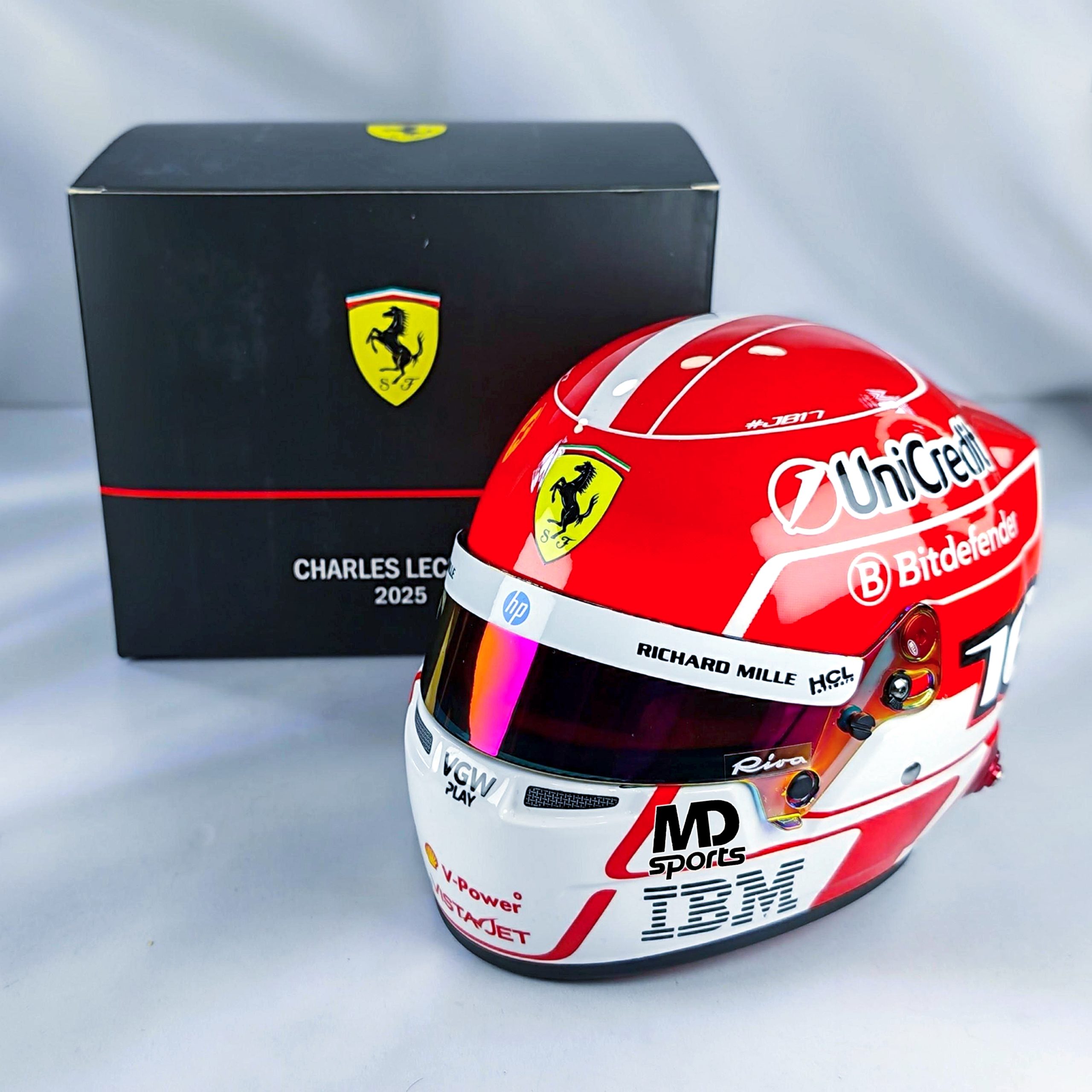 Casco Formula 1 Charles Leclerc Ferrari 2025 BELL 1:2
