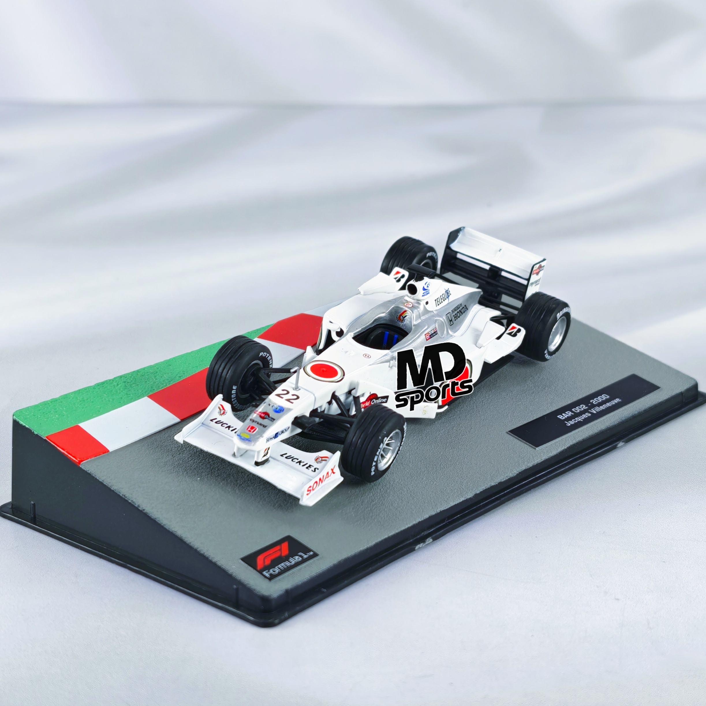 BAR-Honda 002 2000 #22 Jacques Villeneuve Caja Acrilica Altaya 1:43
