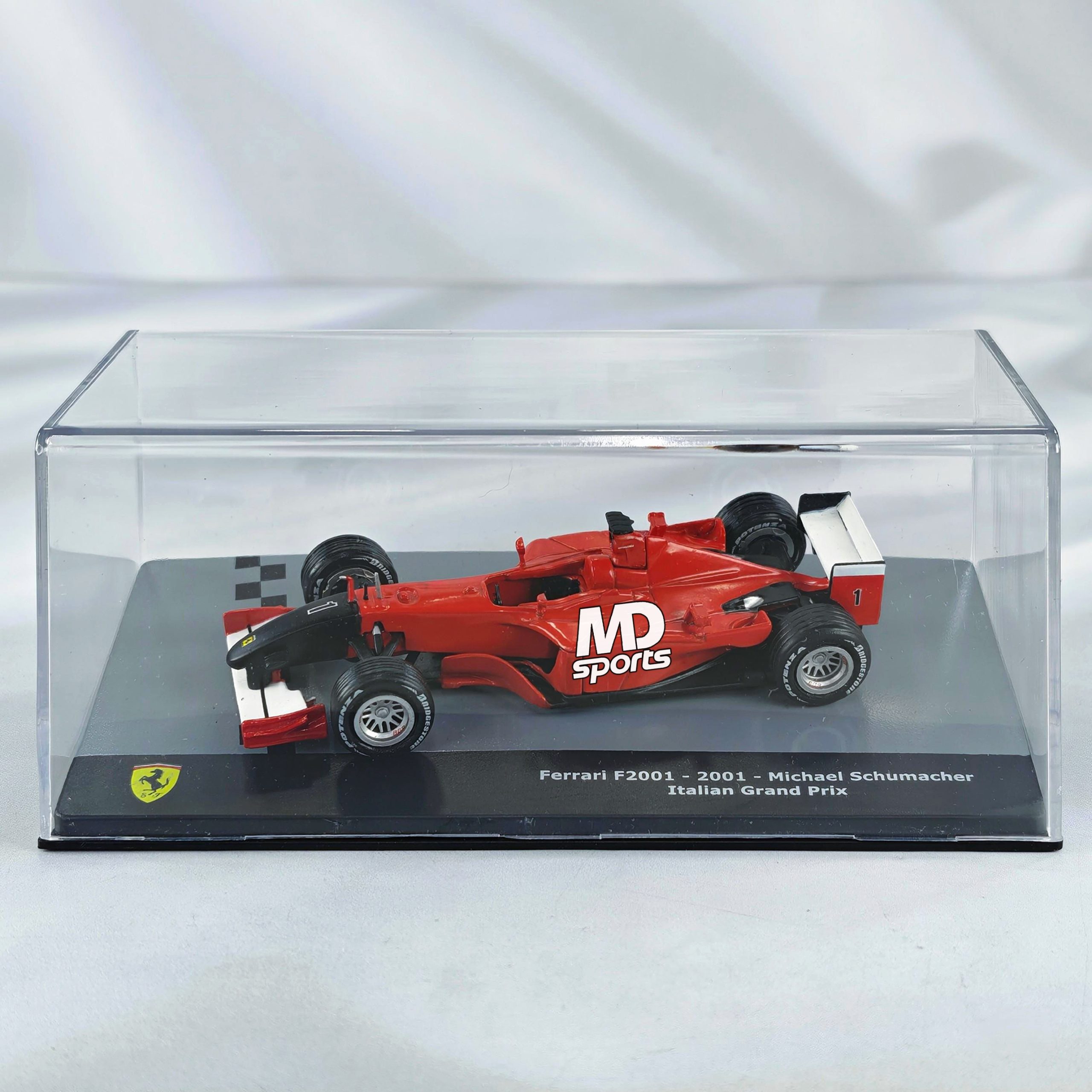 Ferrari F2001 GP Monza 2001 #1 Michael Schumacher Caja Acrilica IXO 1:43