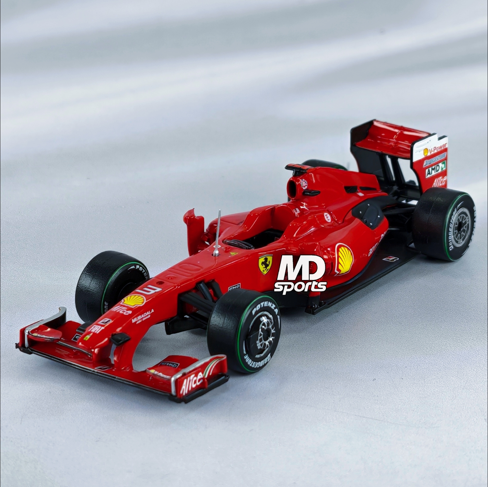 Ferrari F60 2009 #3 Giancarlo Fisichella Caja Acrilica IXO 1:43 - Imagen 4