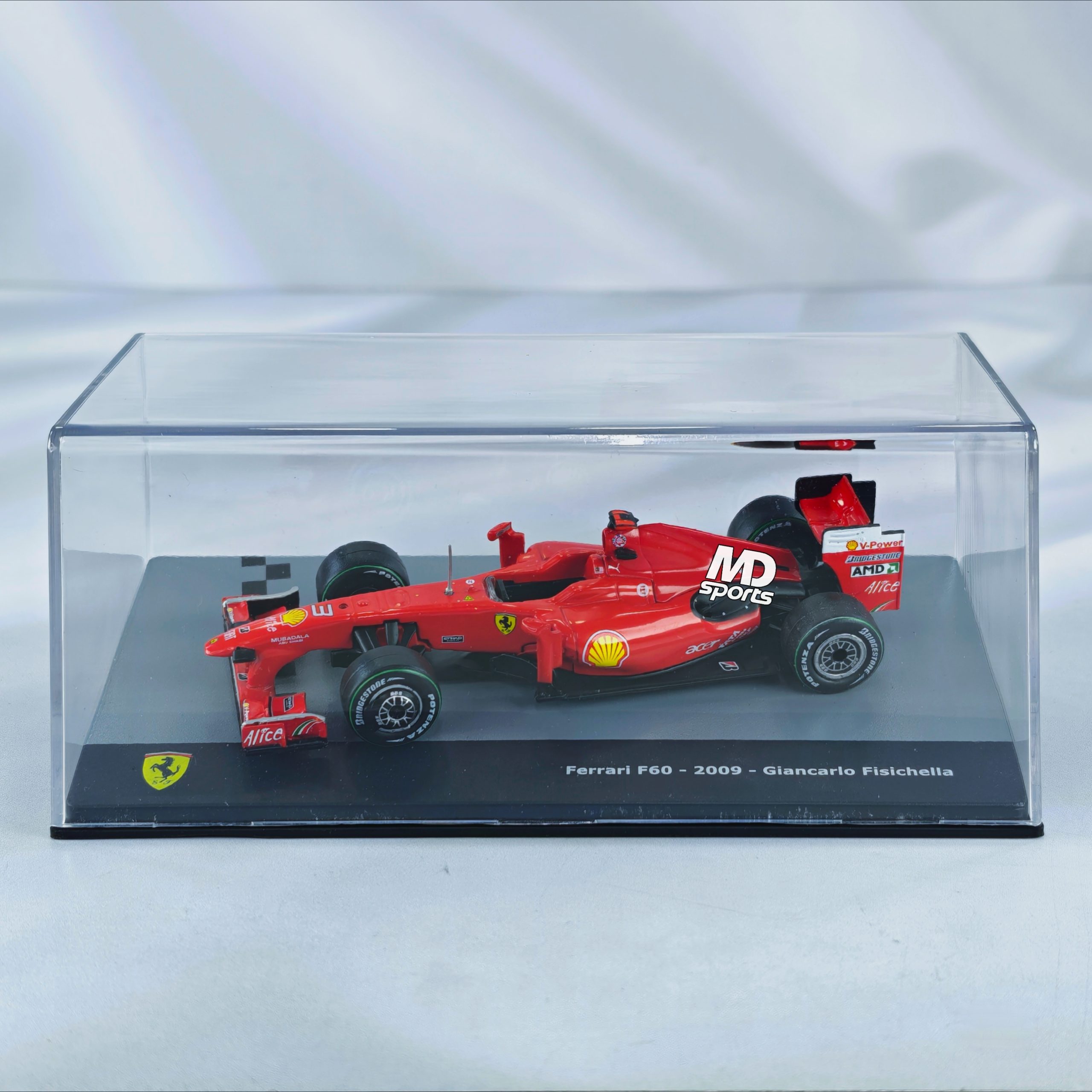 Ferrari F60 2009 #3 Giancarlo Fisichella Caja Acrilica IXO 1:43