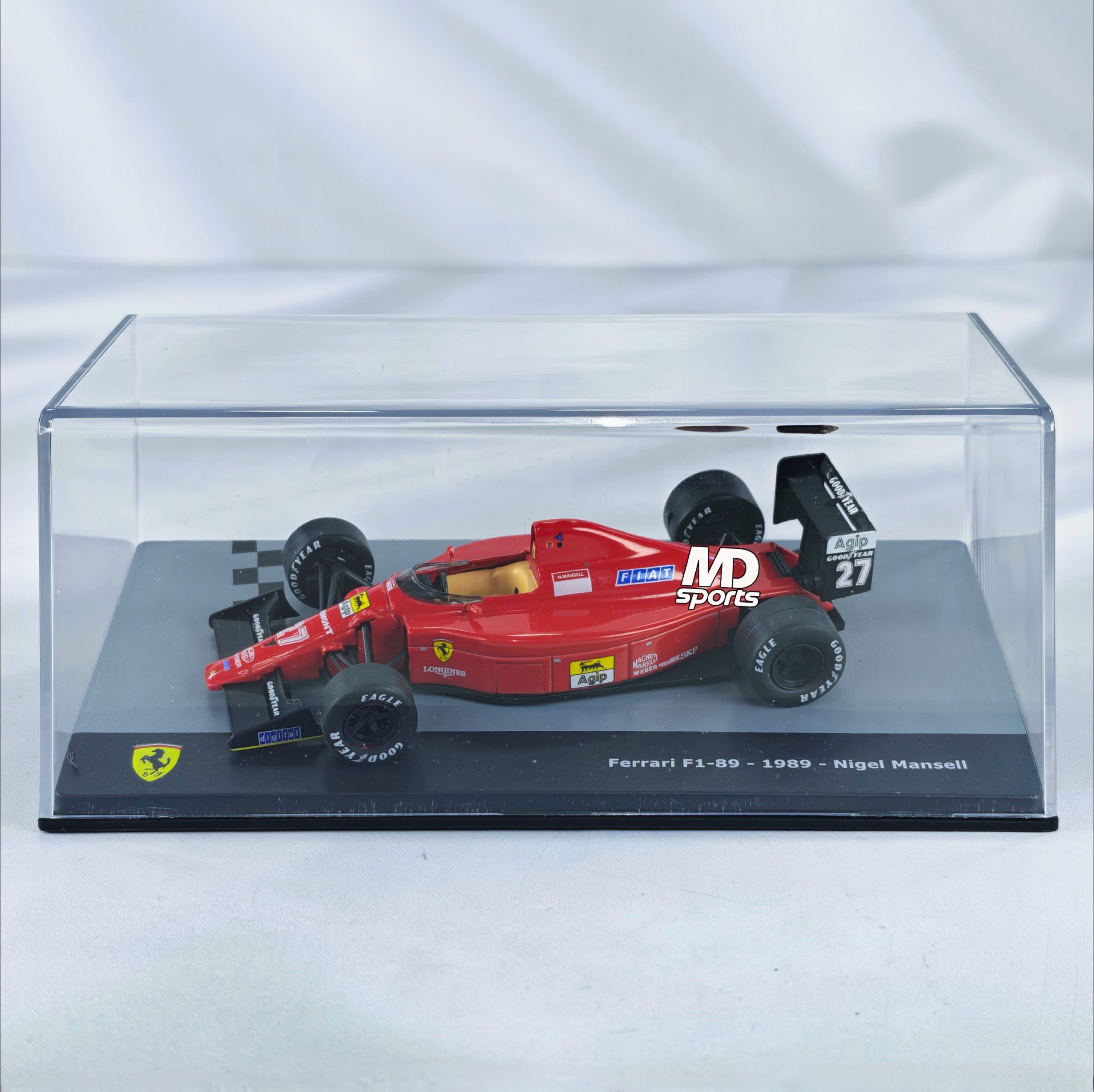 Ferrari F1-89 1989 #27 Nigel Mansell Caja Acrilica IXO 1:43
