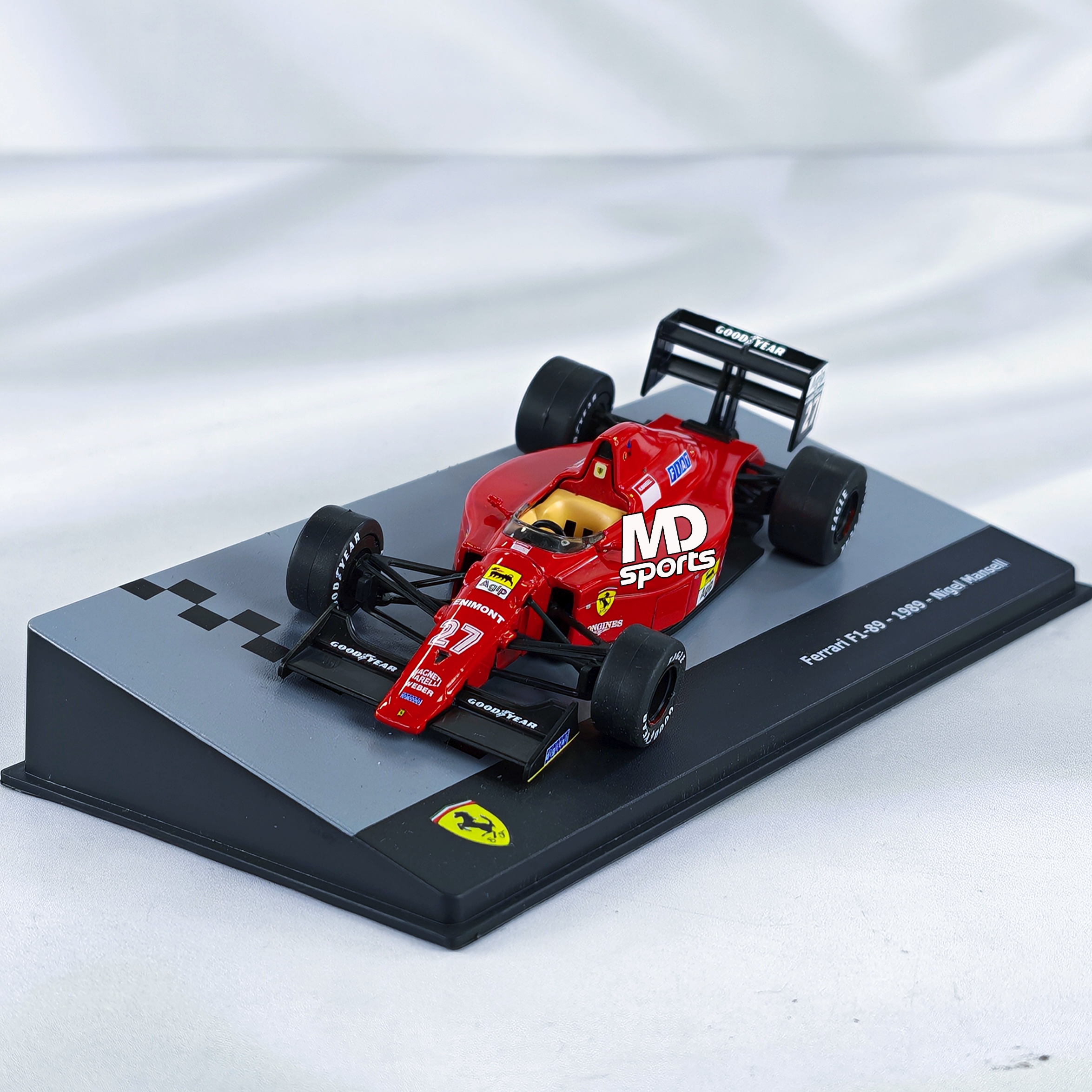 Ferrari F1-89 1989 #27 Nigel Mansell Caja Acrilica IXO 1:43
