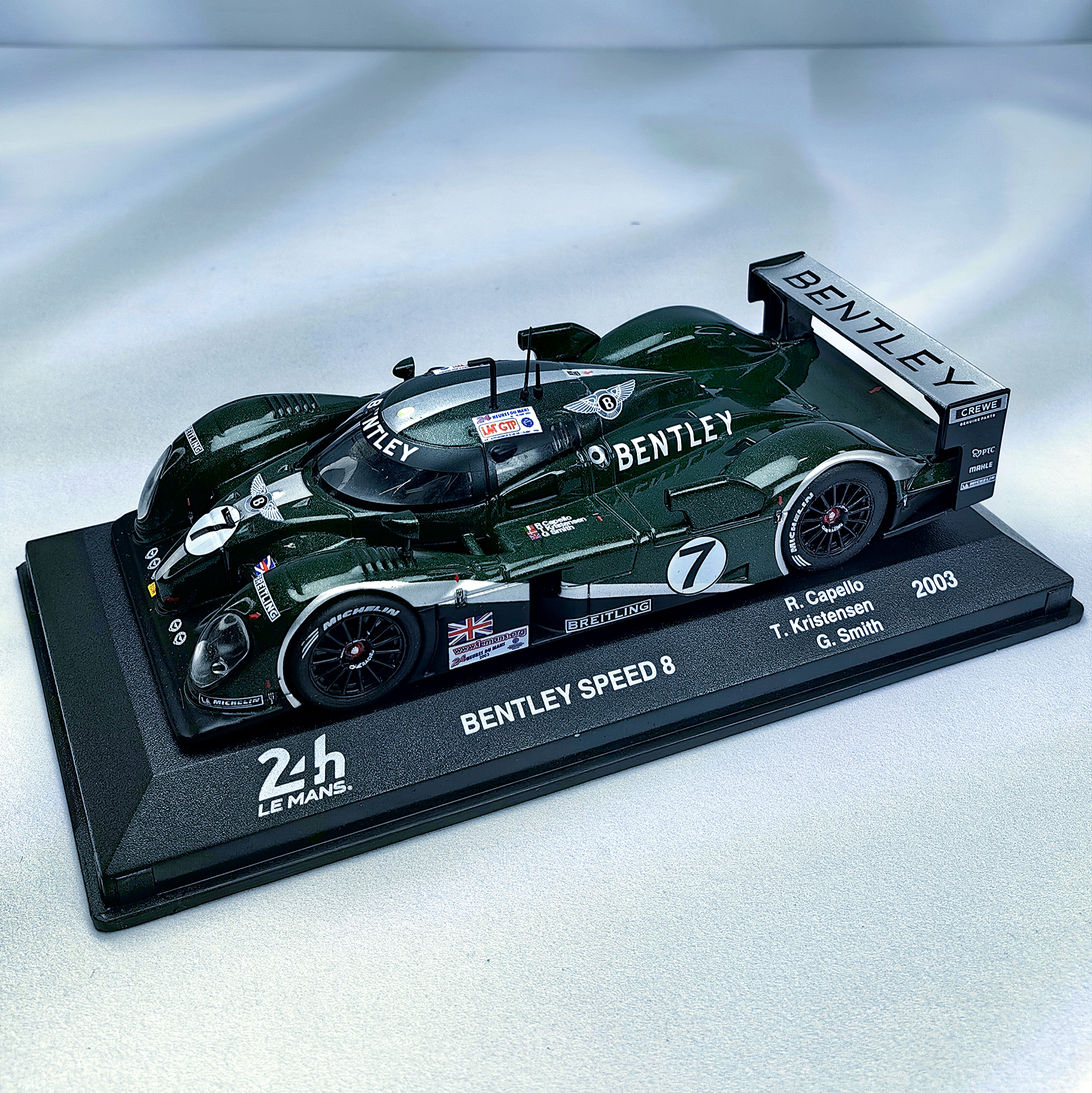 Bentley Speed 8 LeMans 2003 #7 Capello-Kristensen-Smith Caja Acrilica Altaya 1:43 - Imagen 4