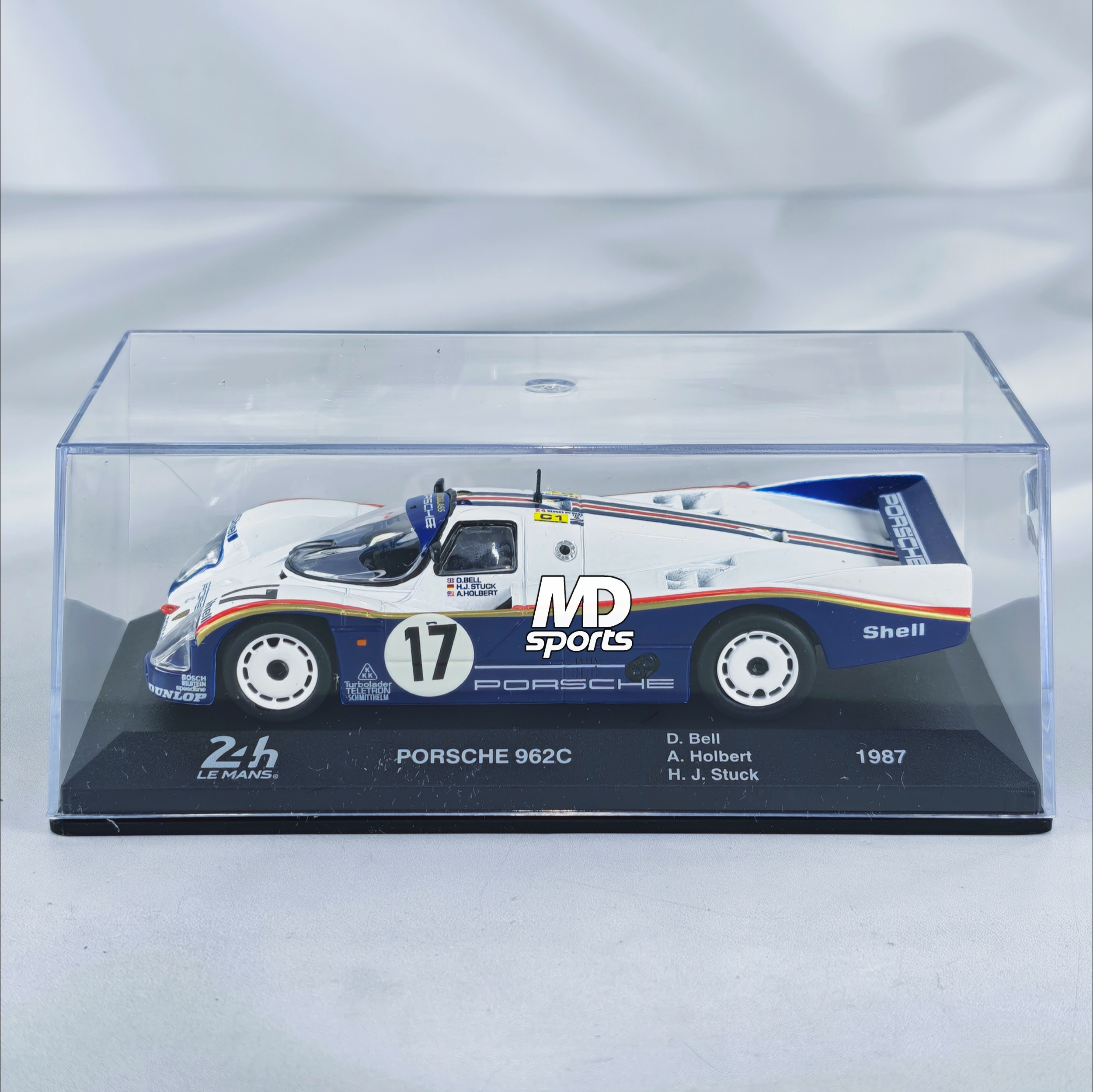 Porsche 962c LeMans 1987 #17 Bell-Holbert-Stuck Caja Acrilica Altaya 1:43