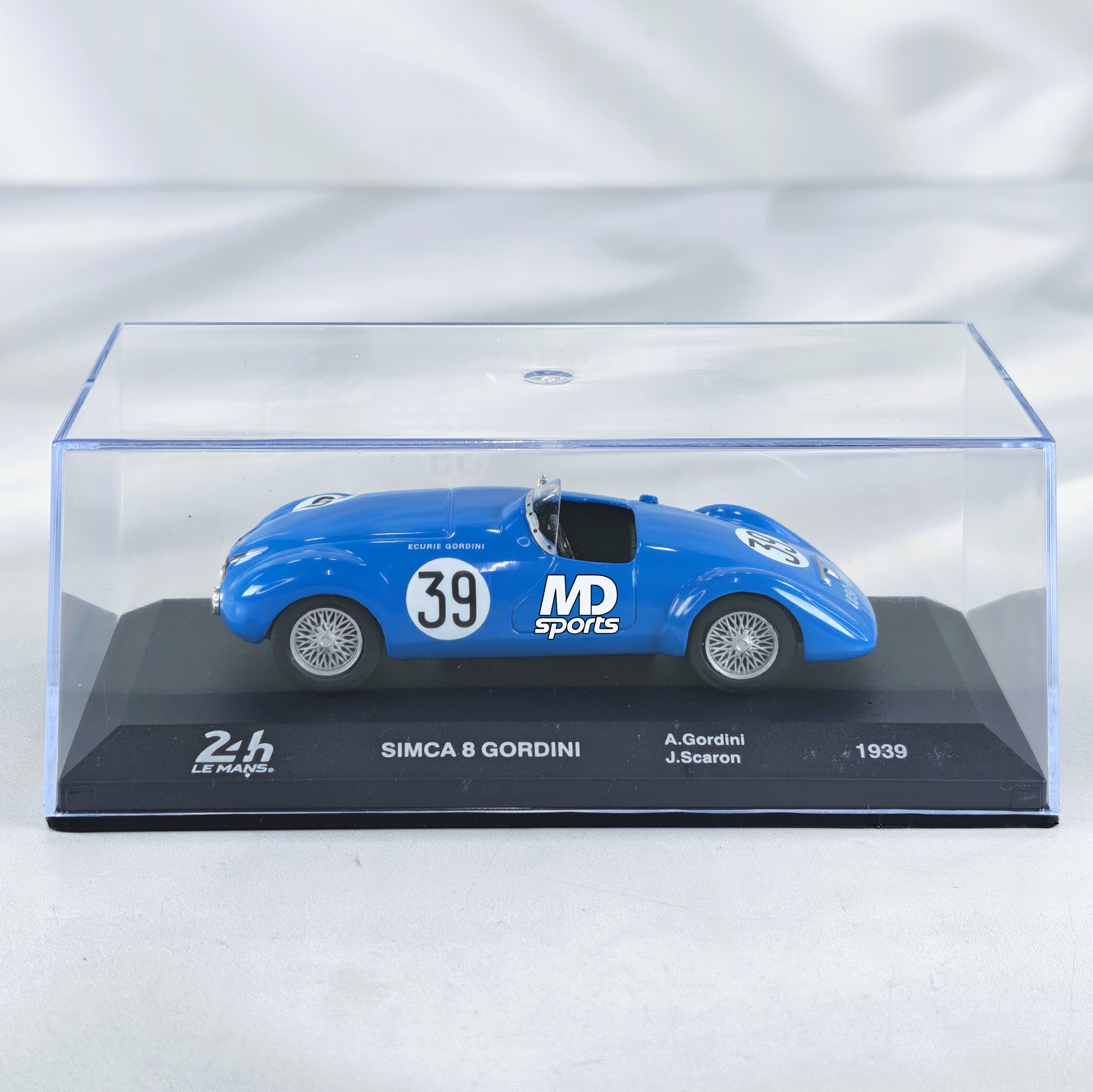 Simca 8 Gordini LeMans1939 #39 Gordini-Scaron Caja Acrilica Altaya 1:43 - Imagen 2