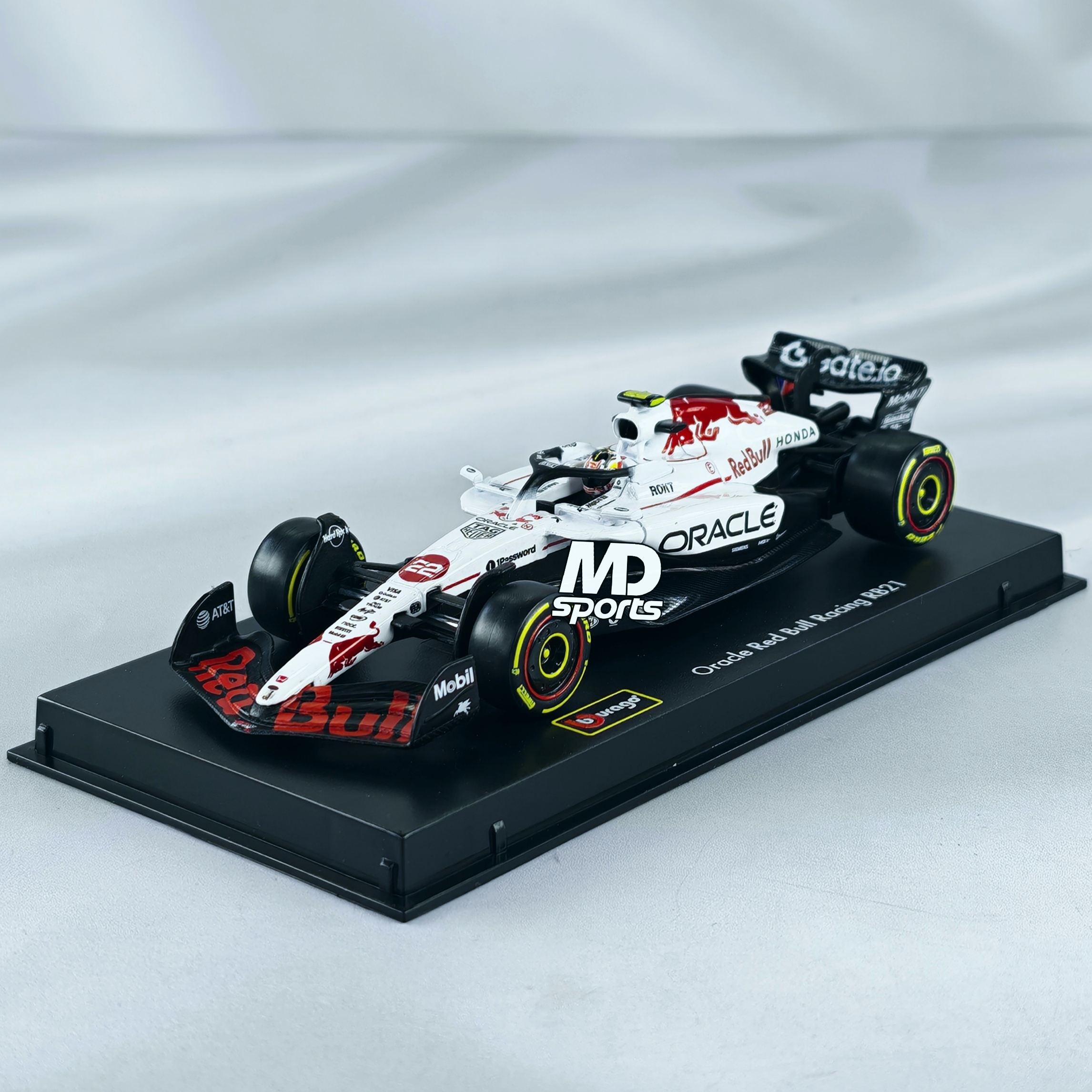 RedBull RB21 GP Japon 2025 #22 Yuki Tsunoda Caja Acrilica Burago 1:43 - Imagen 4