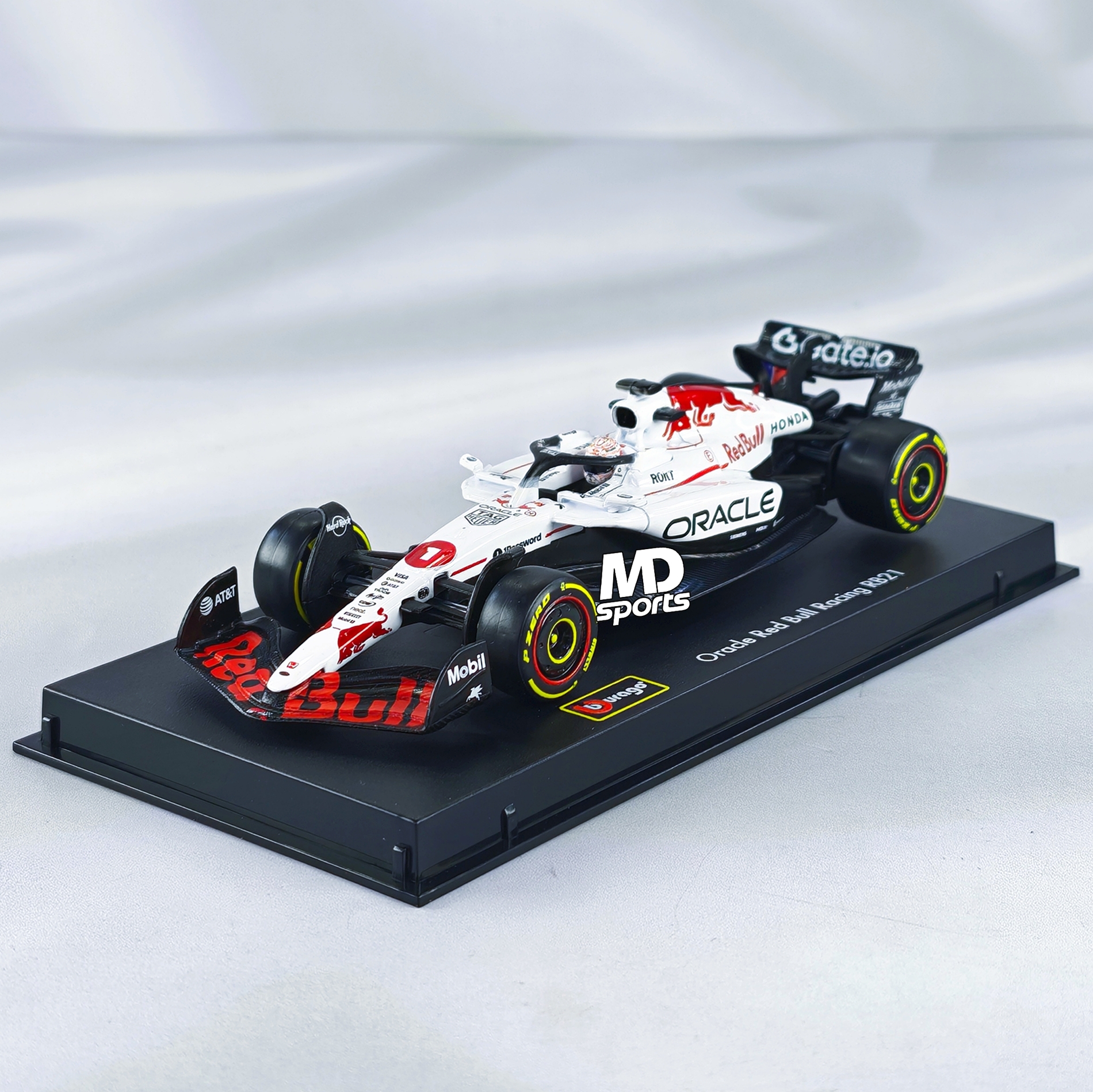 RedBull RB21 GP Japon 2025 #1 Max Verstappen Caja Acrilica Burago 1:43
