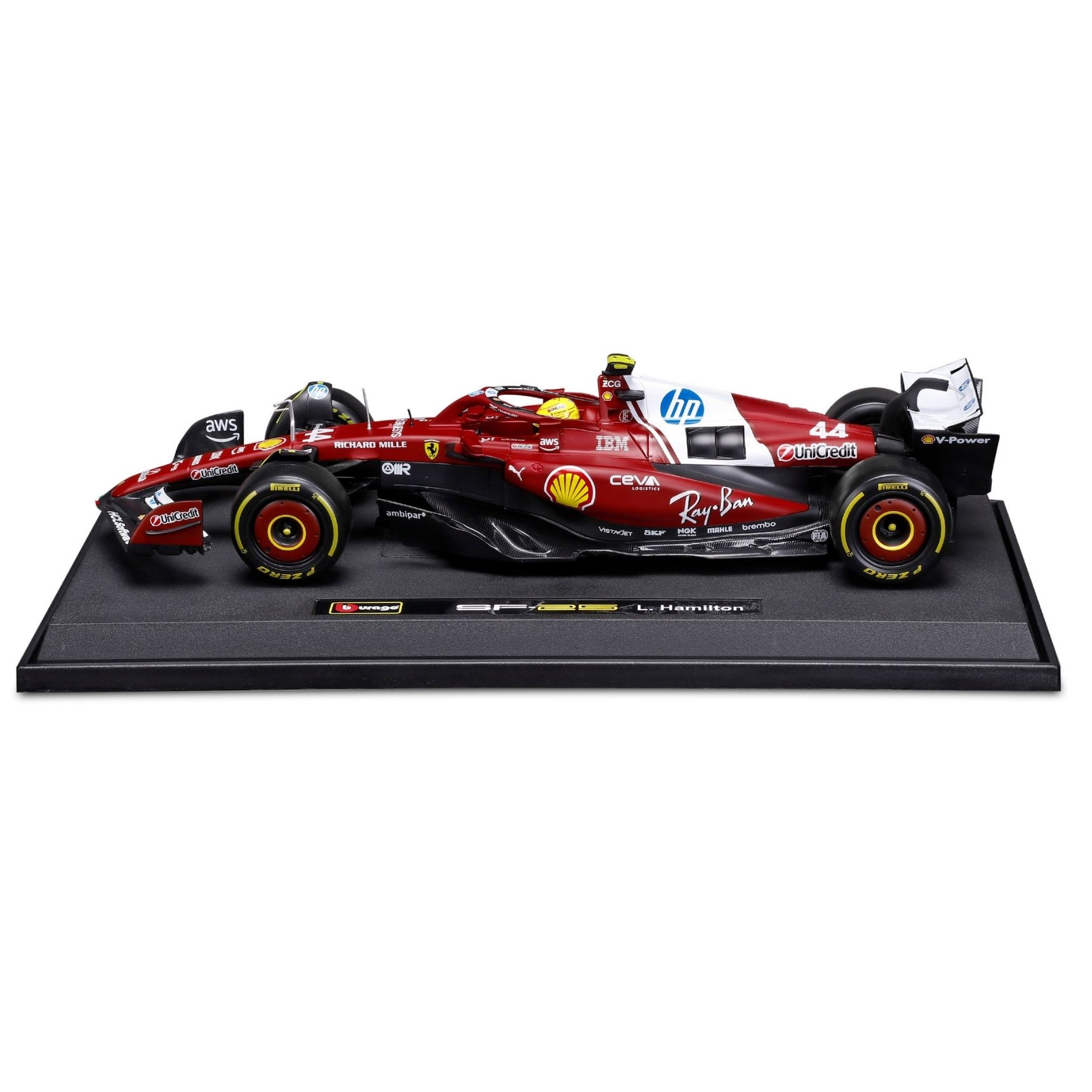 Ferrari SF-25 2025 #44 Lewis Hamilton Caja Normal Burago 1:18
