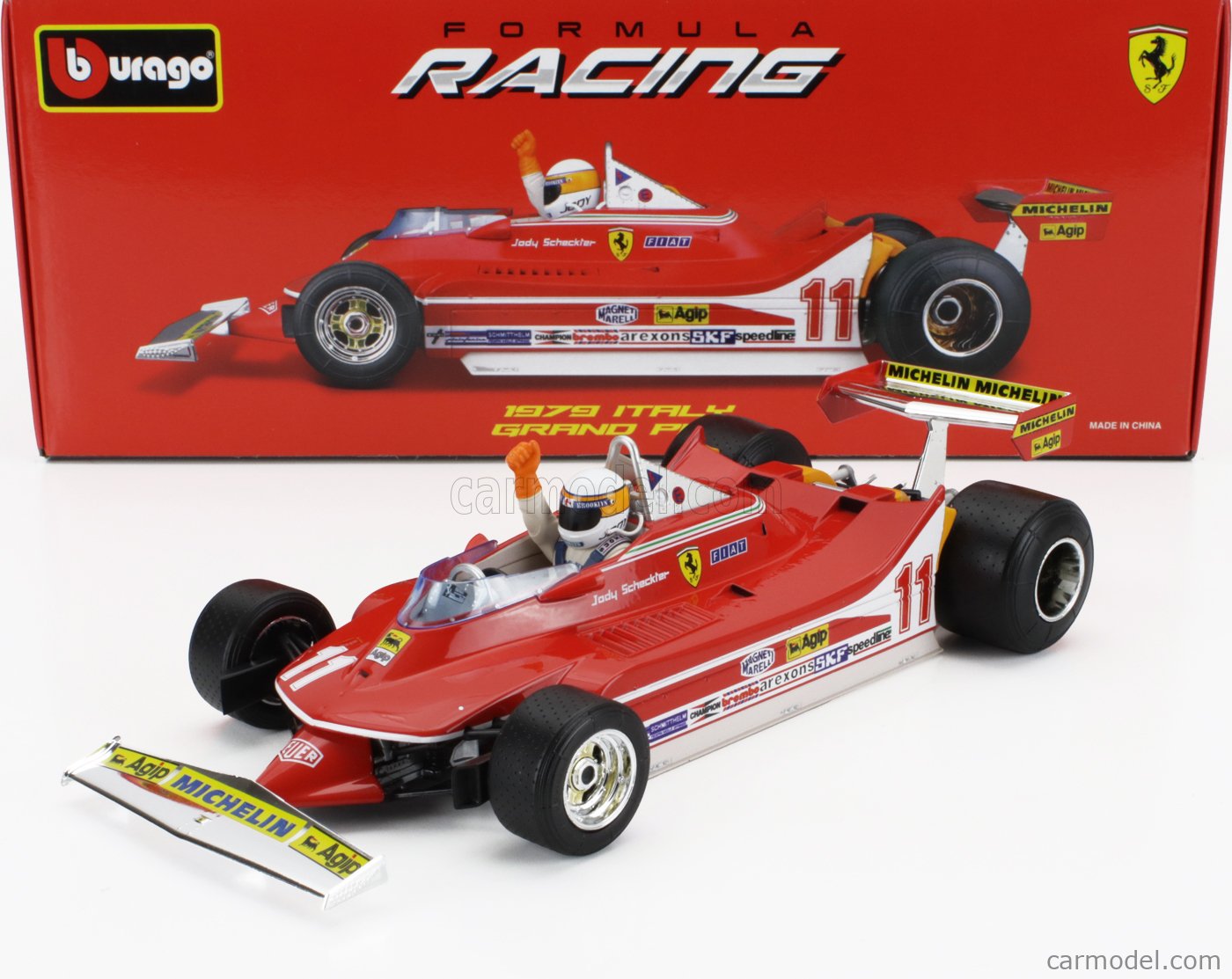 Ferrari 312 T4 #11 Jody Scheckter Caja Normal Burago 1:18