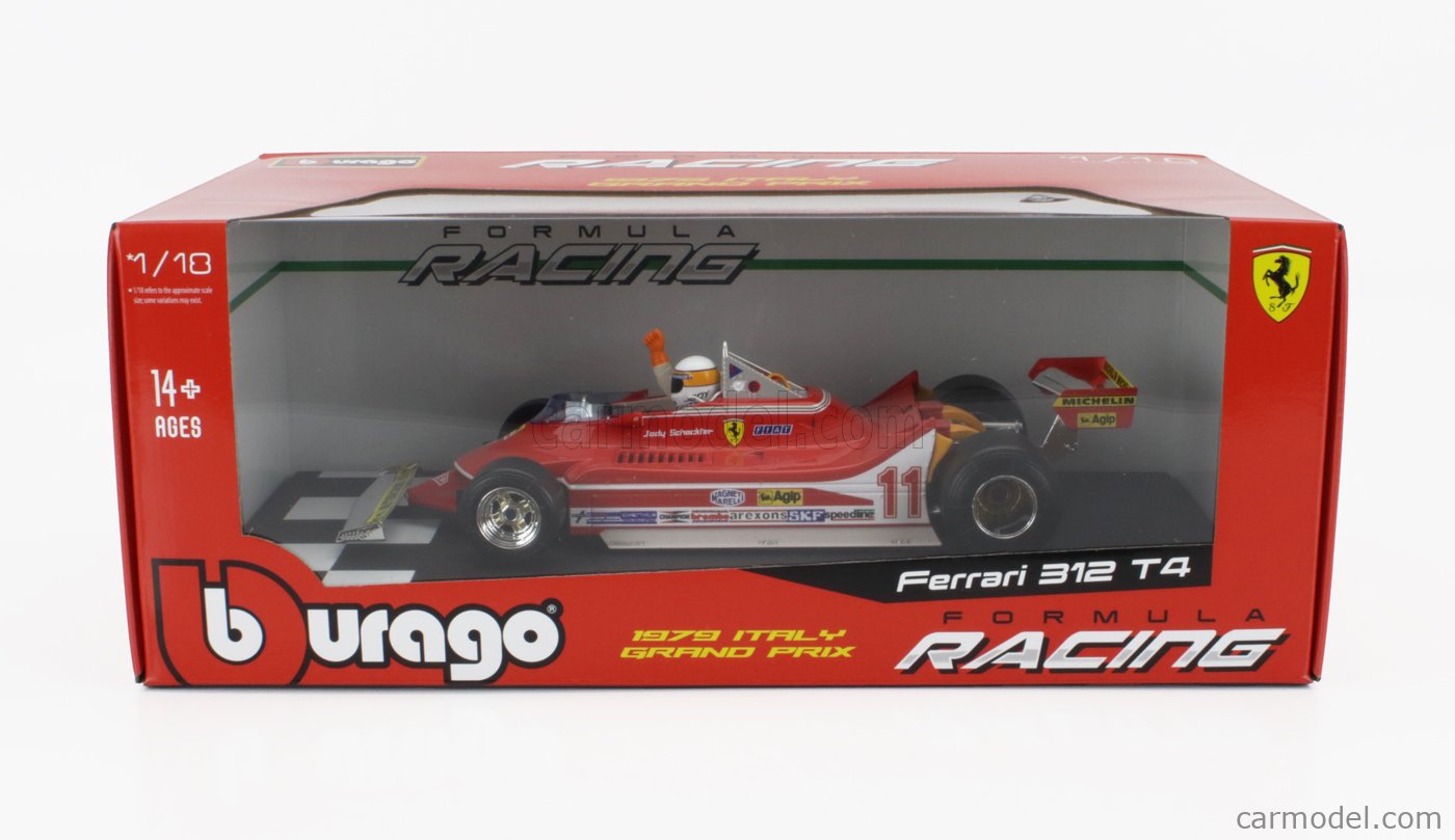 Ferrari 312 T4 #11 Jody Scheckter Caja Normal Burago 1:18 - Imagen 6