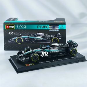 Mercedes W16 2025 #63 George Russell Caja Acrilica Burago 1:43