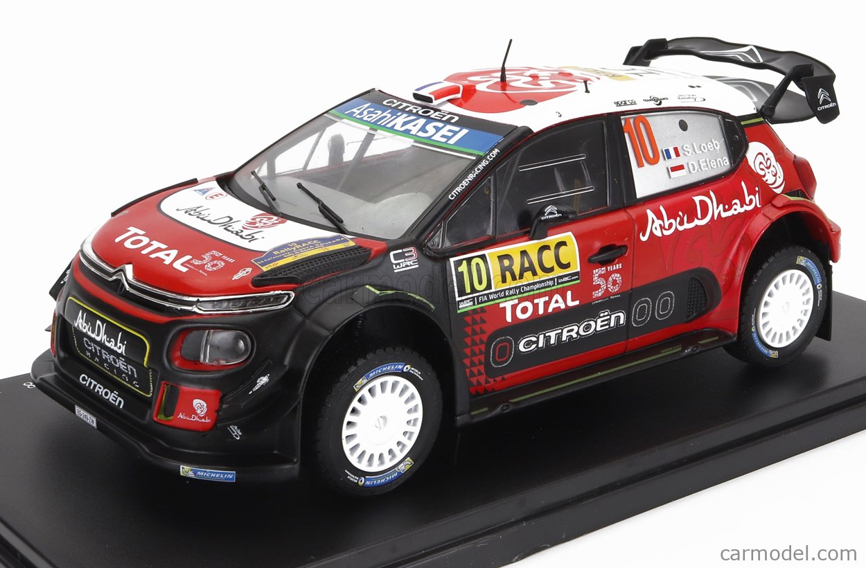 Citroen C3 WRC Abu Dhabi Rally Catalunya 2018 #10 Sebastien Loeb-Daniel Elena Edicola 1:24