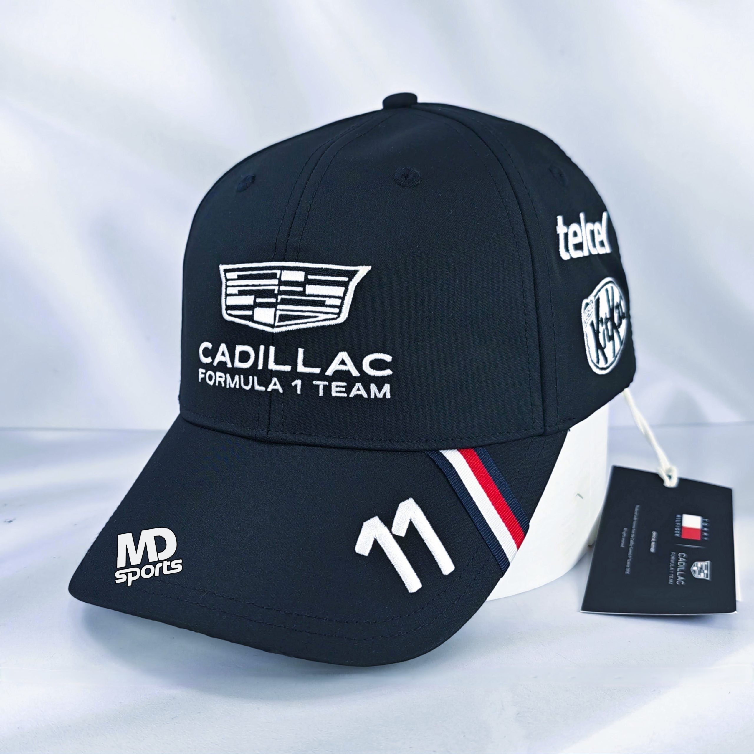 Gorro TOMMY HILFIGER Cadillac KitKat F1 Team Checo Perez Oficial 2026 Negro