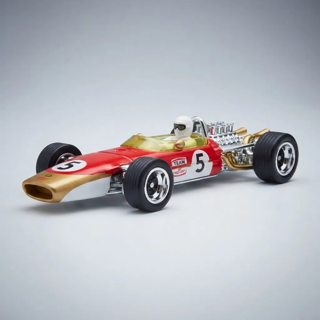 Lotus F1 Team Type 49 1968 #5 Graham Hill HotWheels Basico 1:64