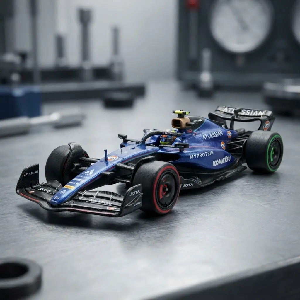 Williams Racing FW47 2025 #55 Carlos Sainz HotWheels Premium 1:64 - Imagen 2